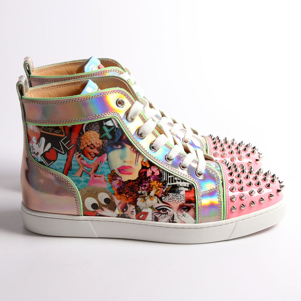 Lou Spike Printed PVC Sneakers Size 41 Multicolor