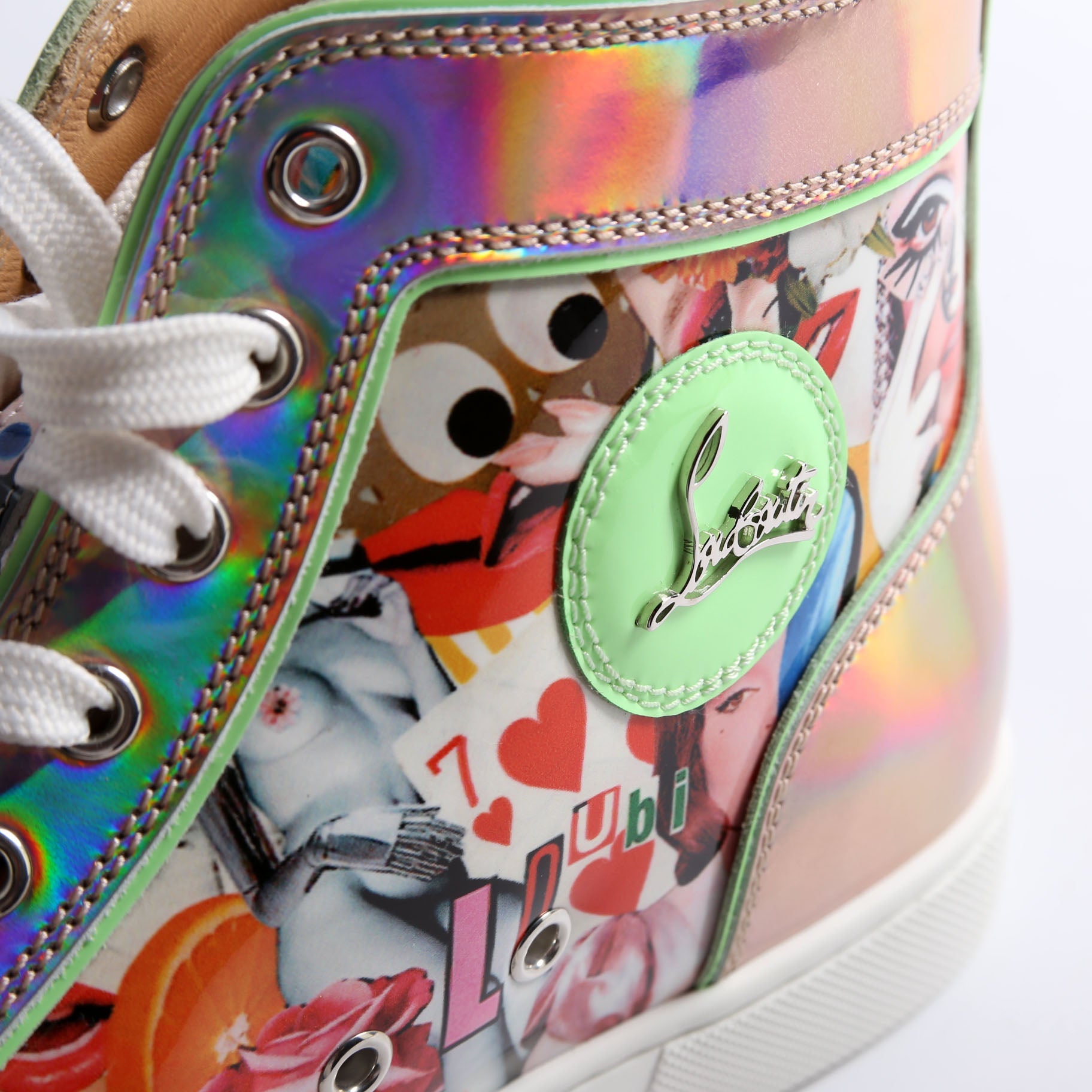 Lou Spike Printed PVC Sneakers Size 41 Multicolor