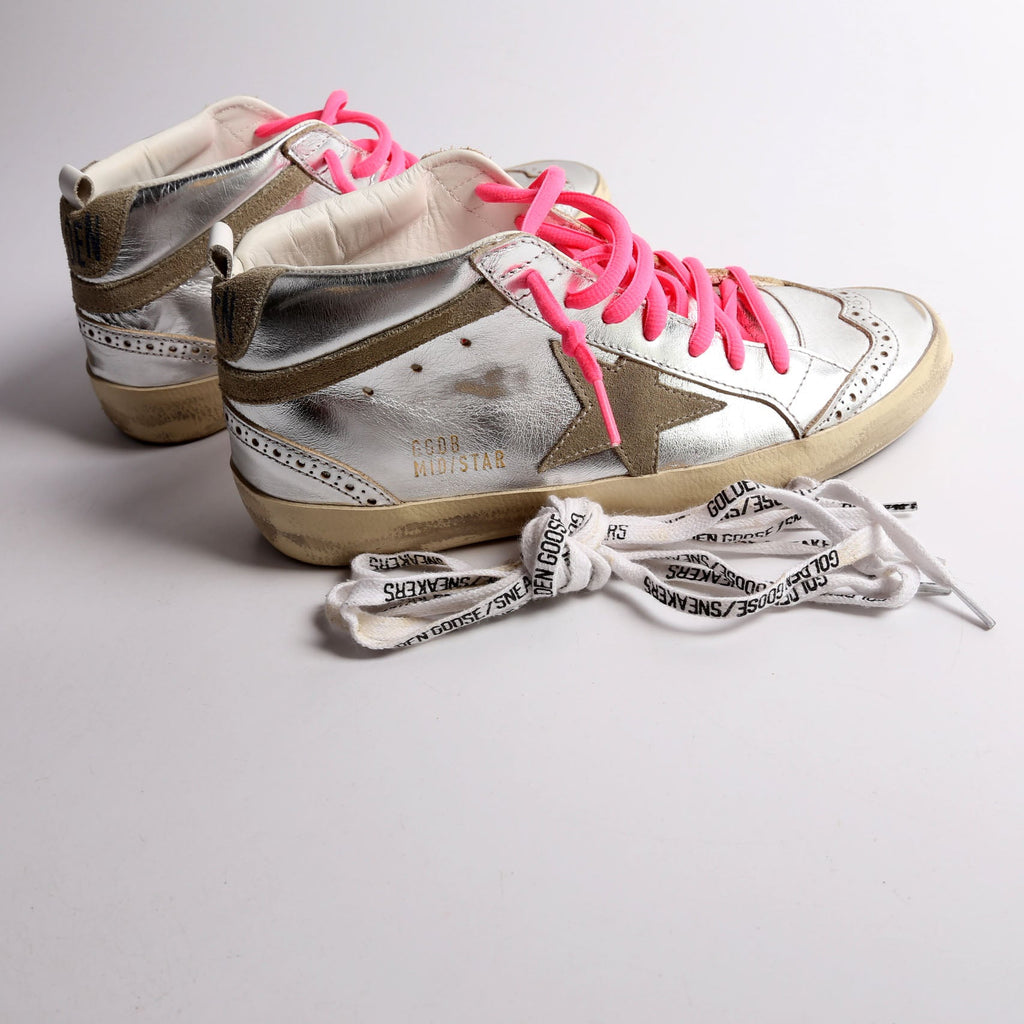 Midstra Sneakers Size 37 Silver/Pink