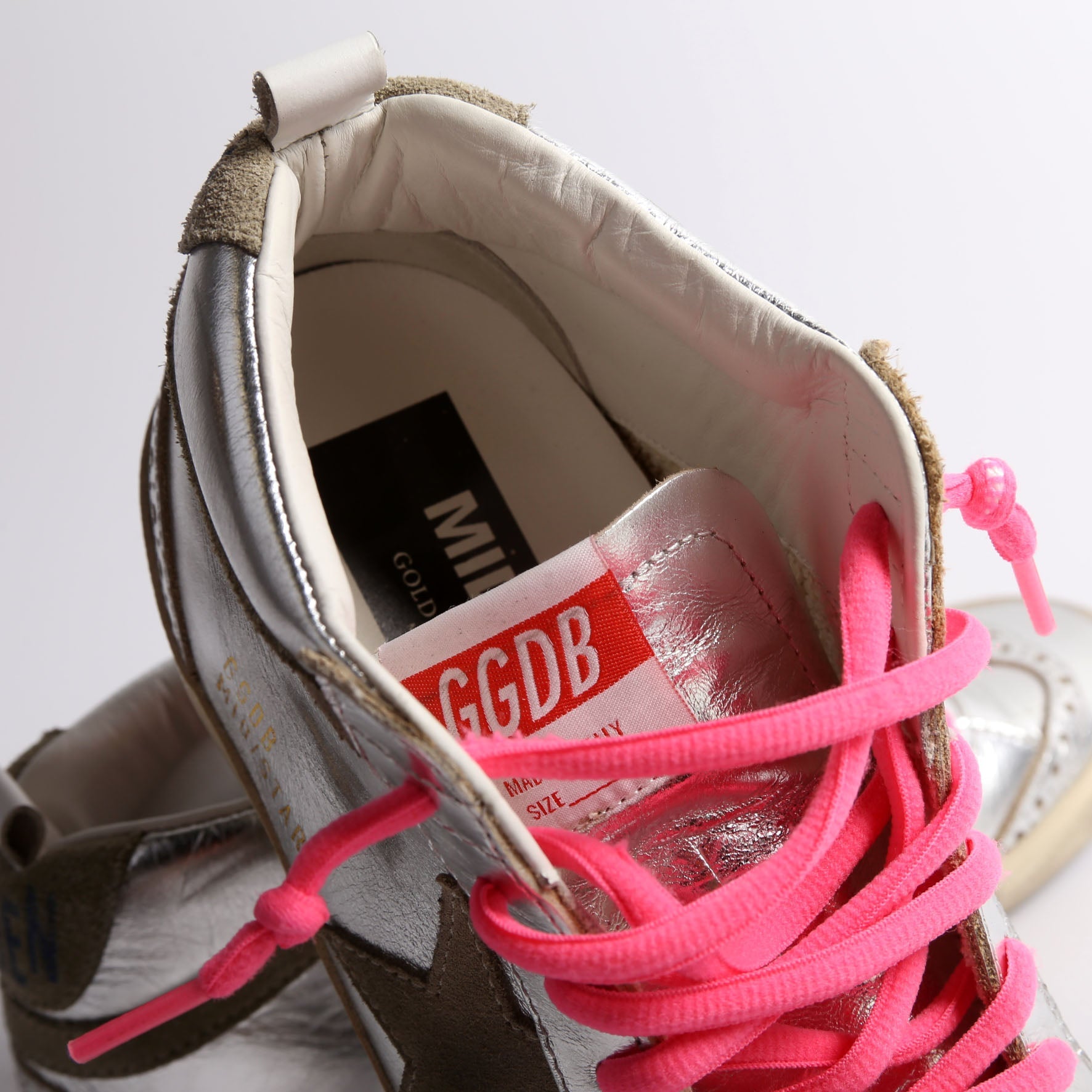 Midstra Sneakers Size 37 Silver/Pink