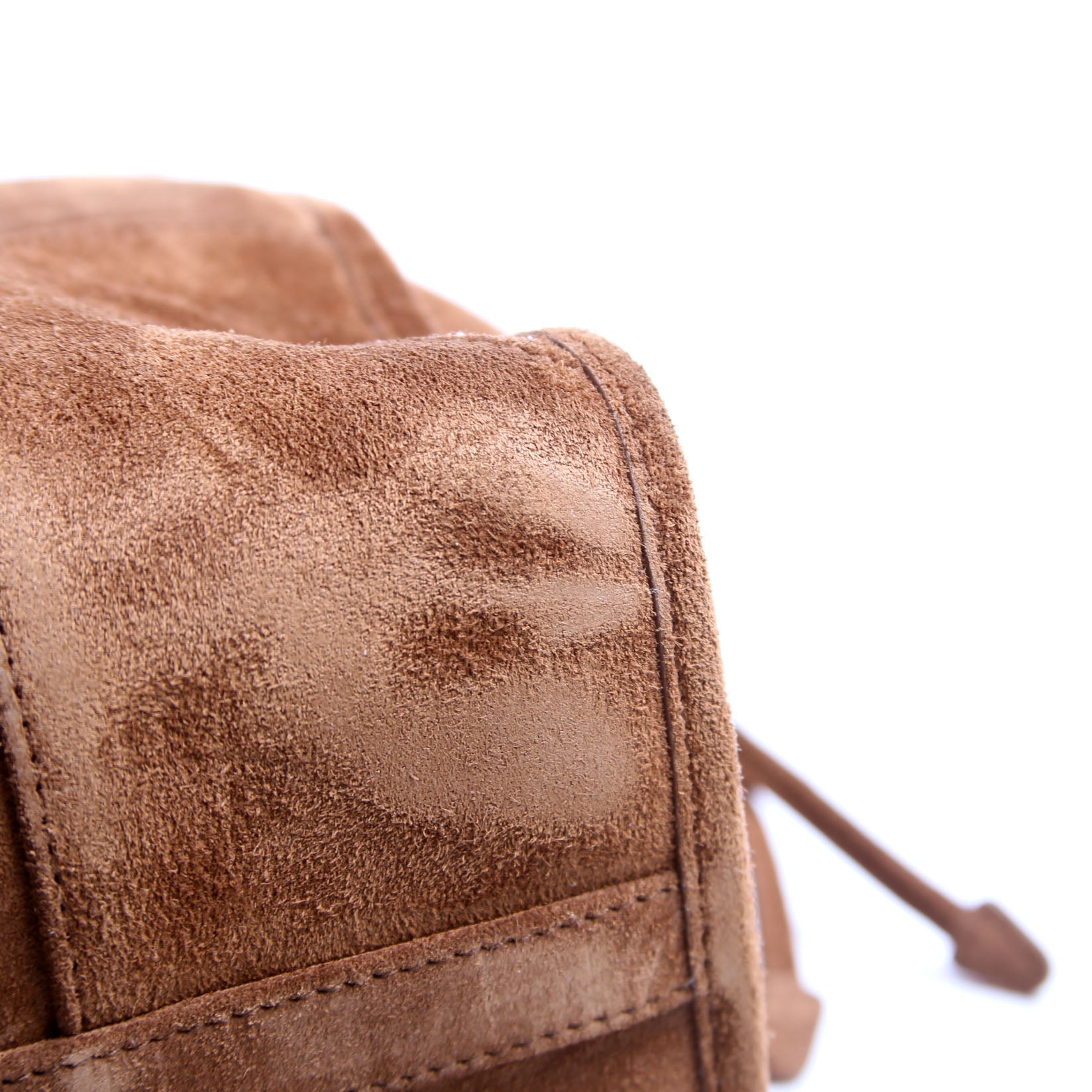 1BA433 Bonnie Large Suede Shoulder Bag Brown