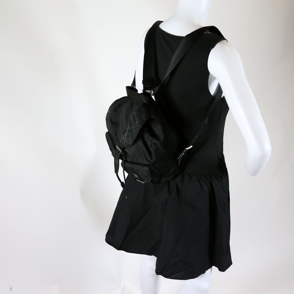 Nylon Backpack Small Black