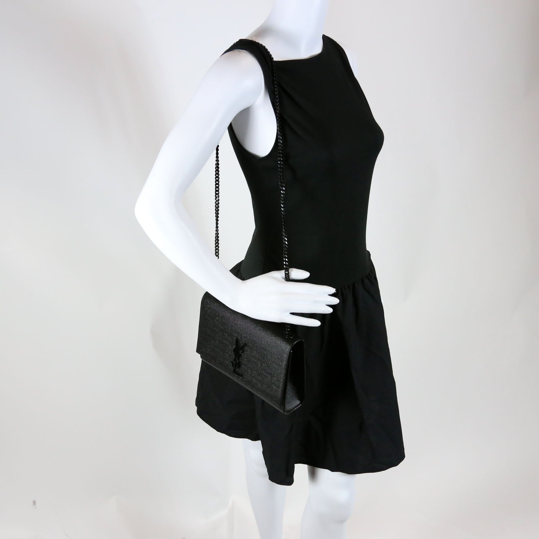 Kate Satchel Grain Medium 364021 Black