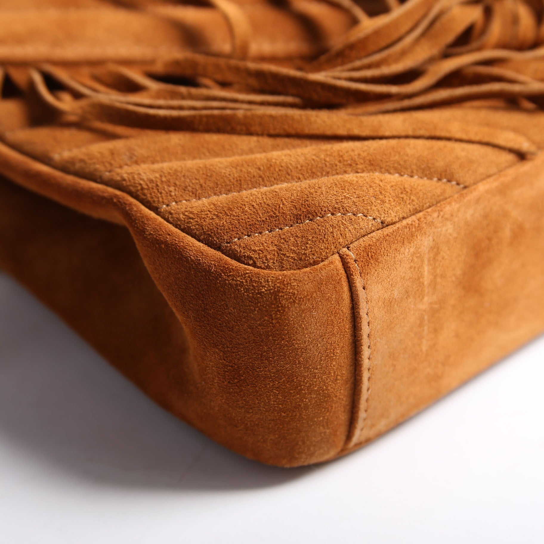 College Medium Suede Fringe 531705 Brown