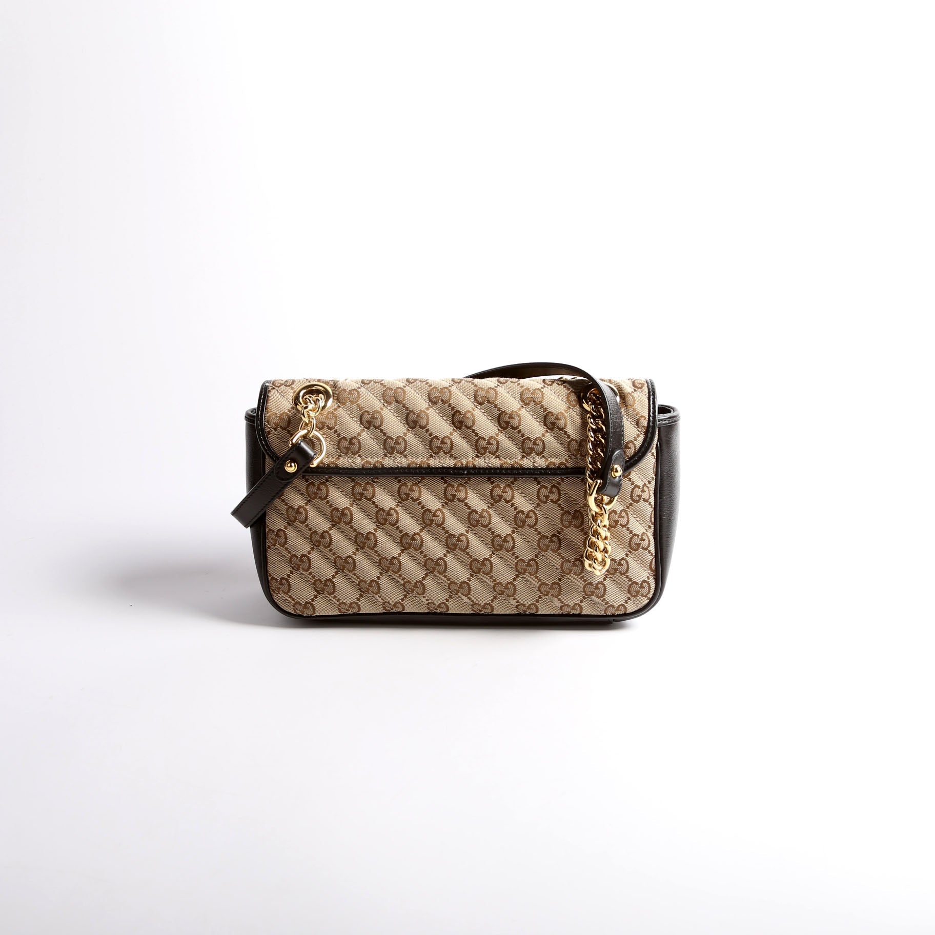 443497 Marmont GG Canvas Shoulder Small Flap