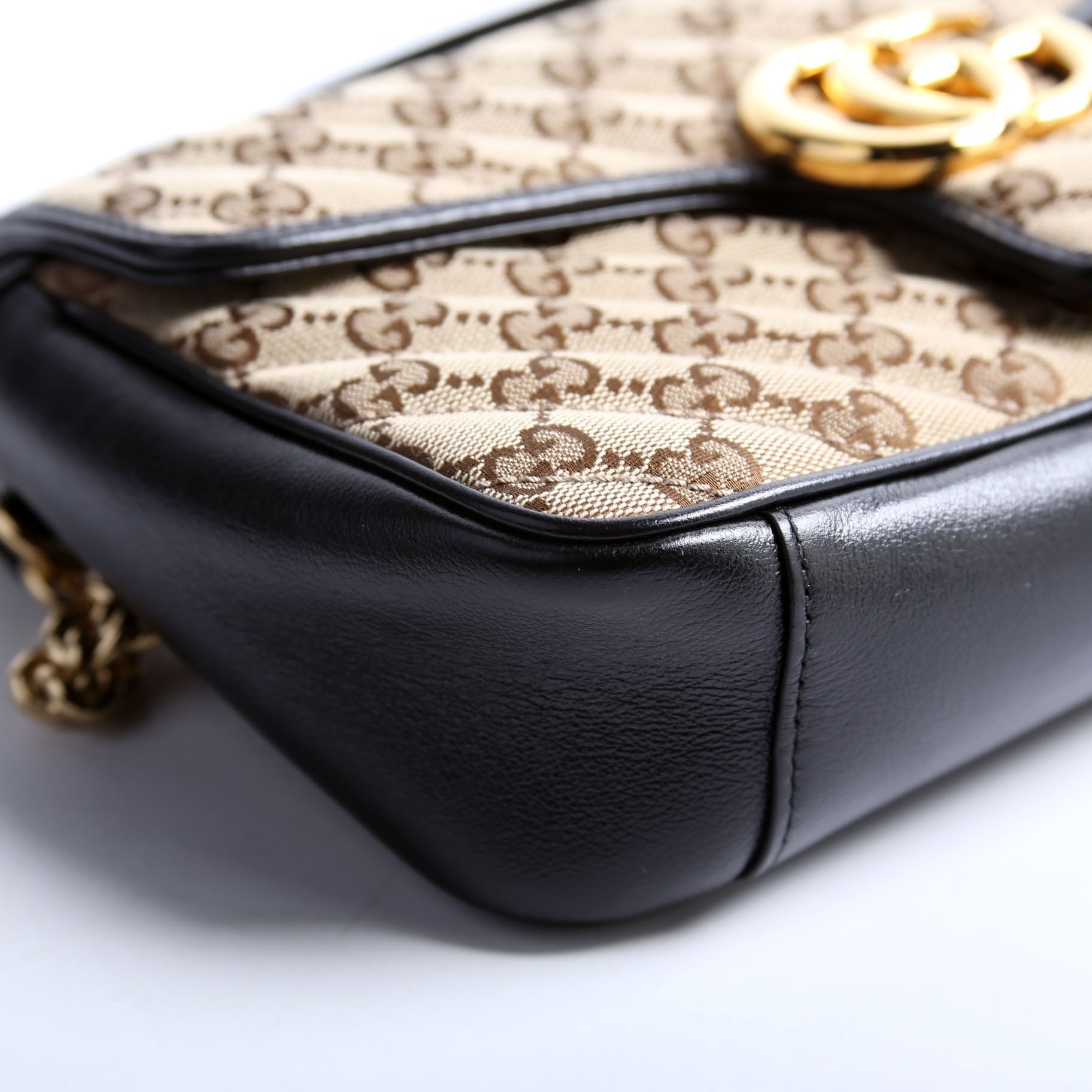 443497 Marmont GG Canvas Shoulder Small Flap