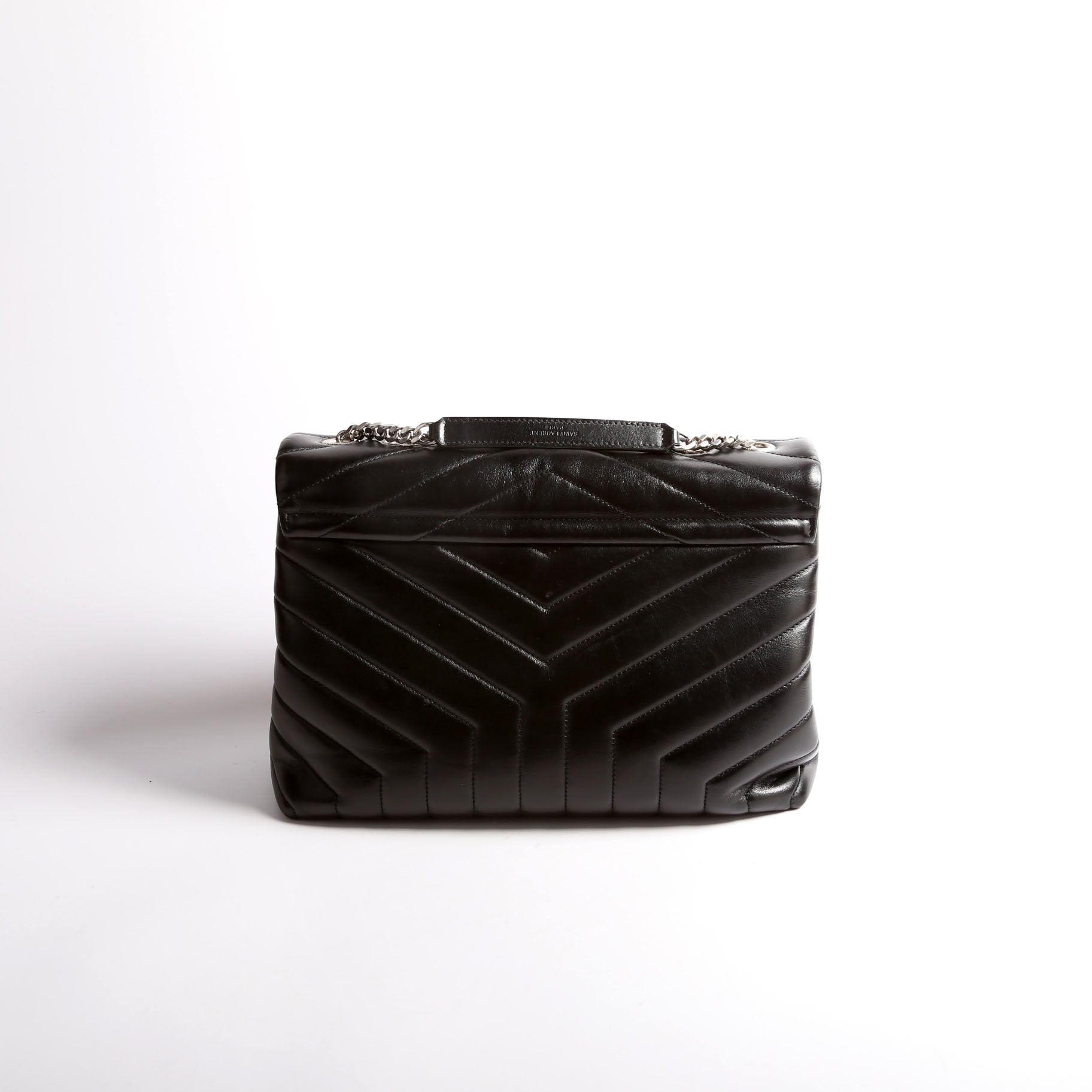 SAINT LAURENT LouLou Satchel Medium 487216 Black