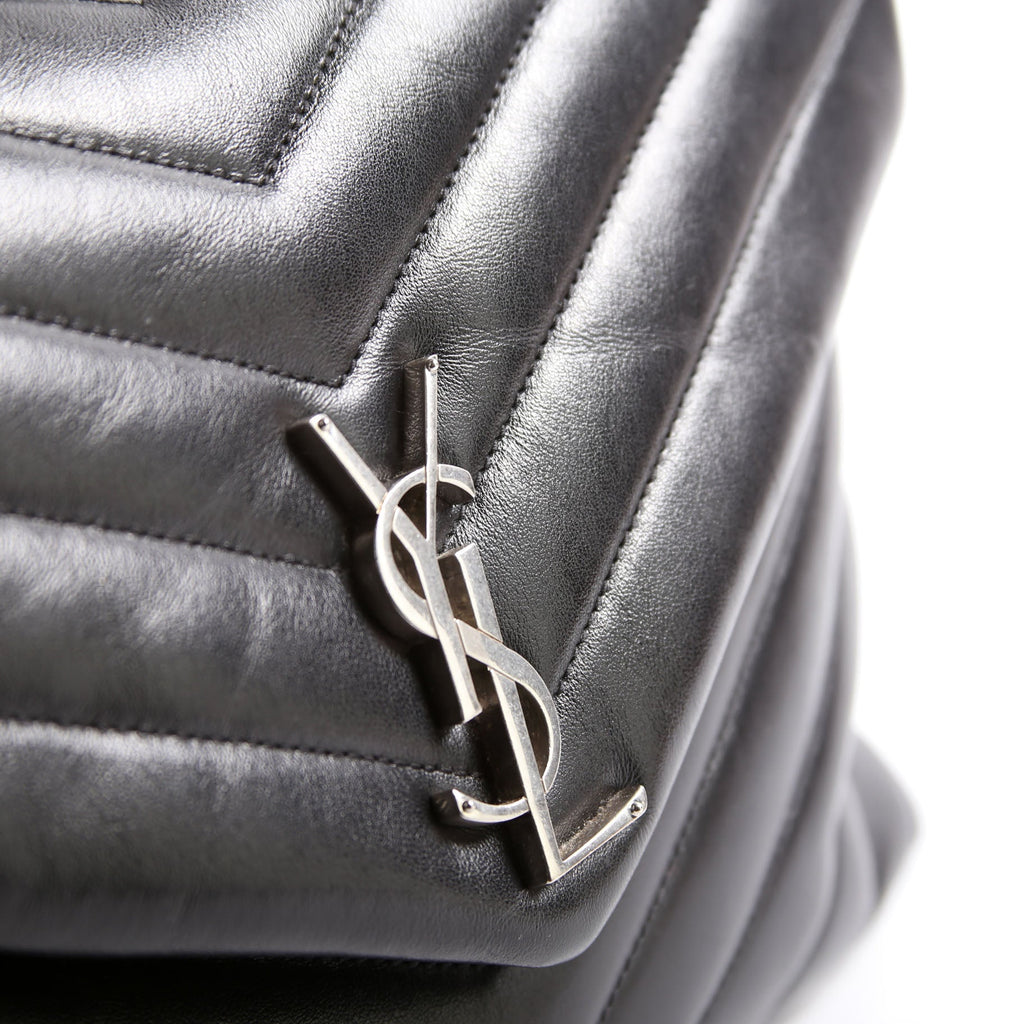 SAINT LAURENT LouLou Satchel Medium 487216 Black