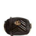 Gucci 448065 Marmont Mini Camera Bag Black
