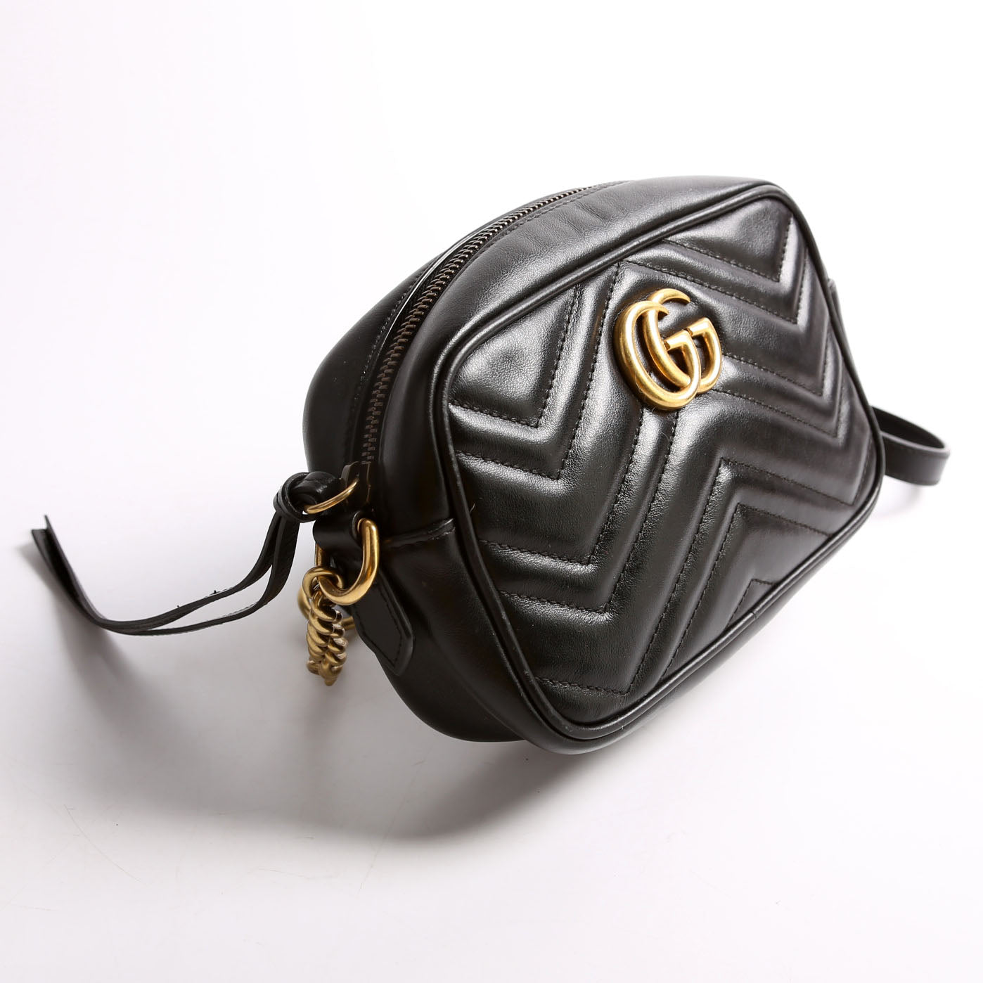 Gucci 448065 Marmont Mini Camera Bag Black
