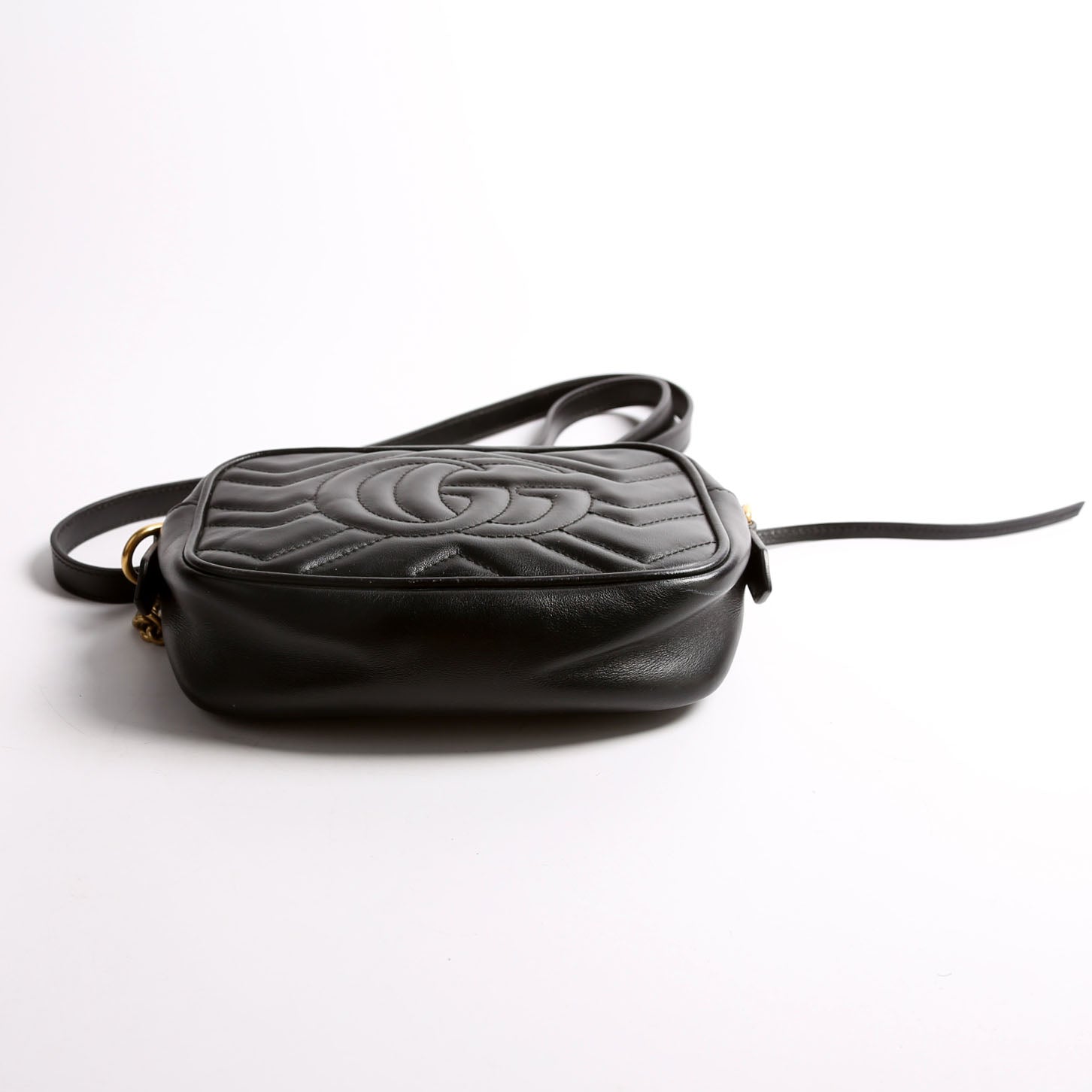 Gucci 448065 Marmont Mini Camera Bag Black