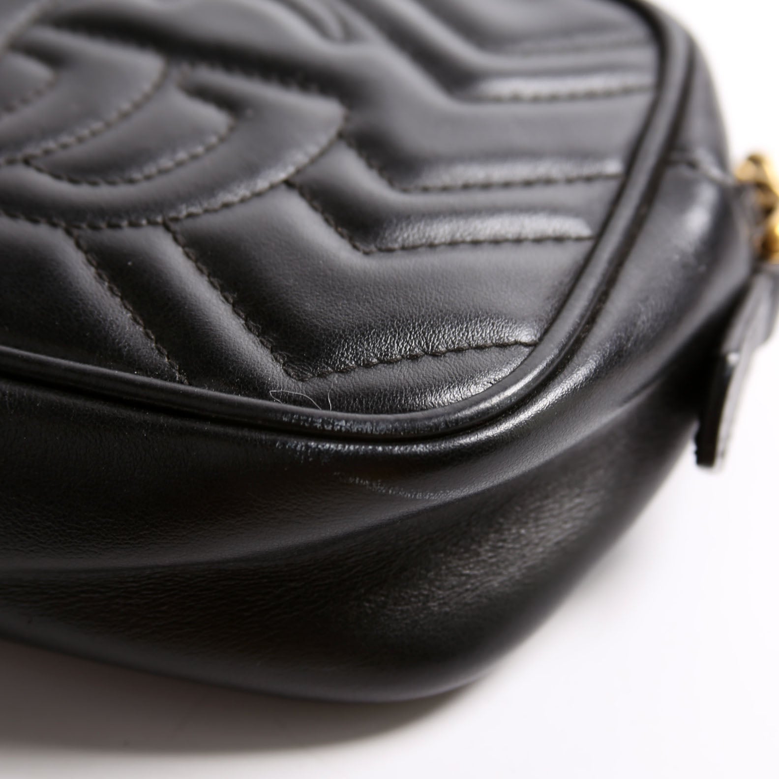 Gucci 448065 Marmont Mini Camera Bag Black