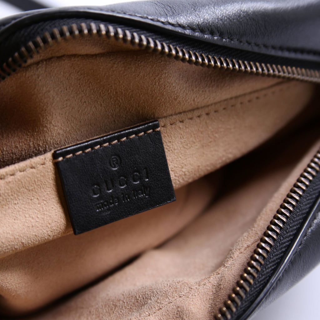 Gucci 448065 Marmont Mini Camera Bag Black
