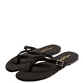 Laszlo Satin Crepe Sandals Size 39 Black