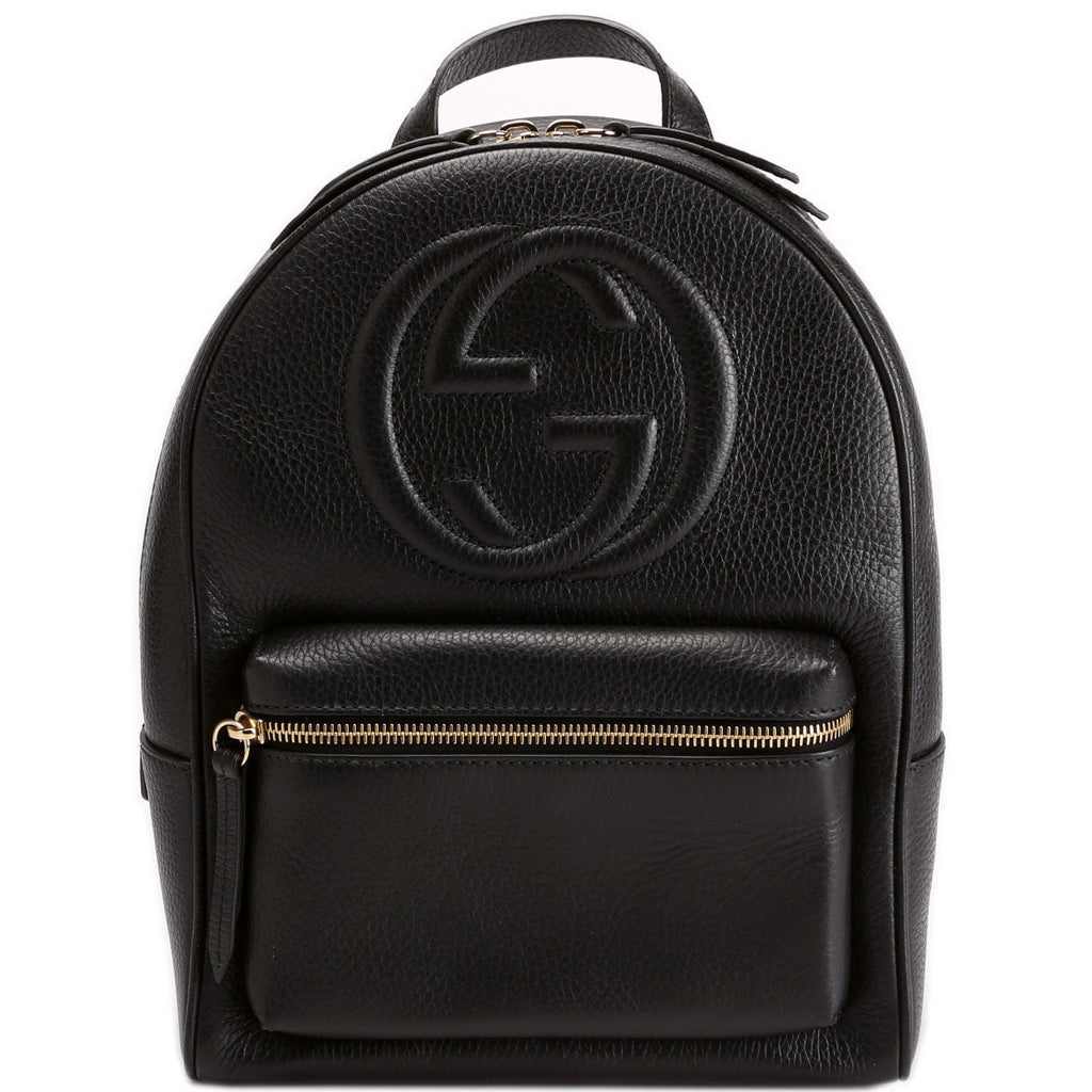 536192 Soho Leather Backpack Black