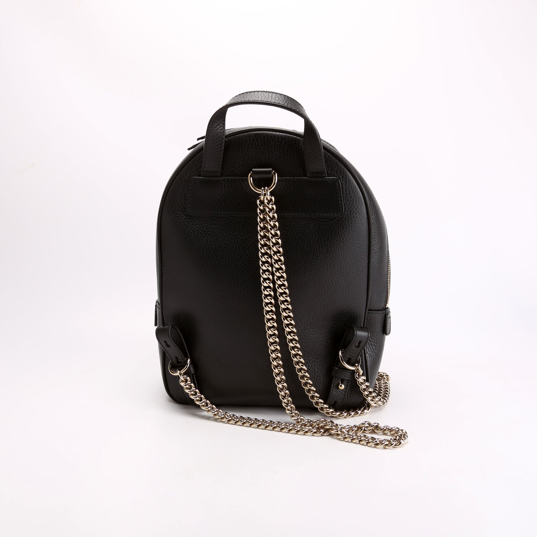 536192 Soho Leather Backpack Black