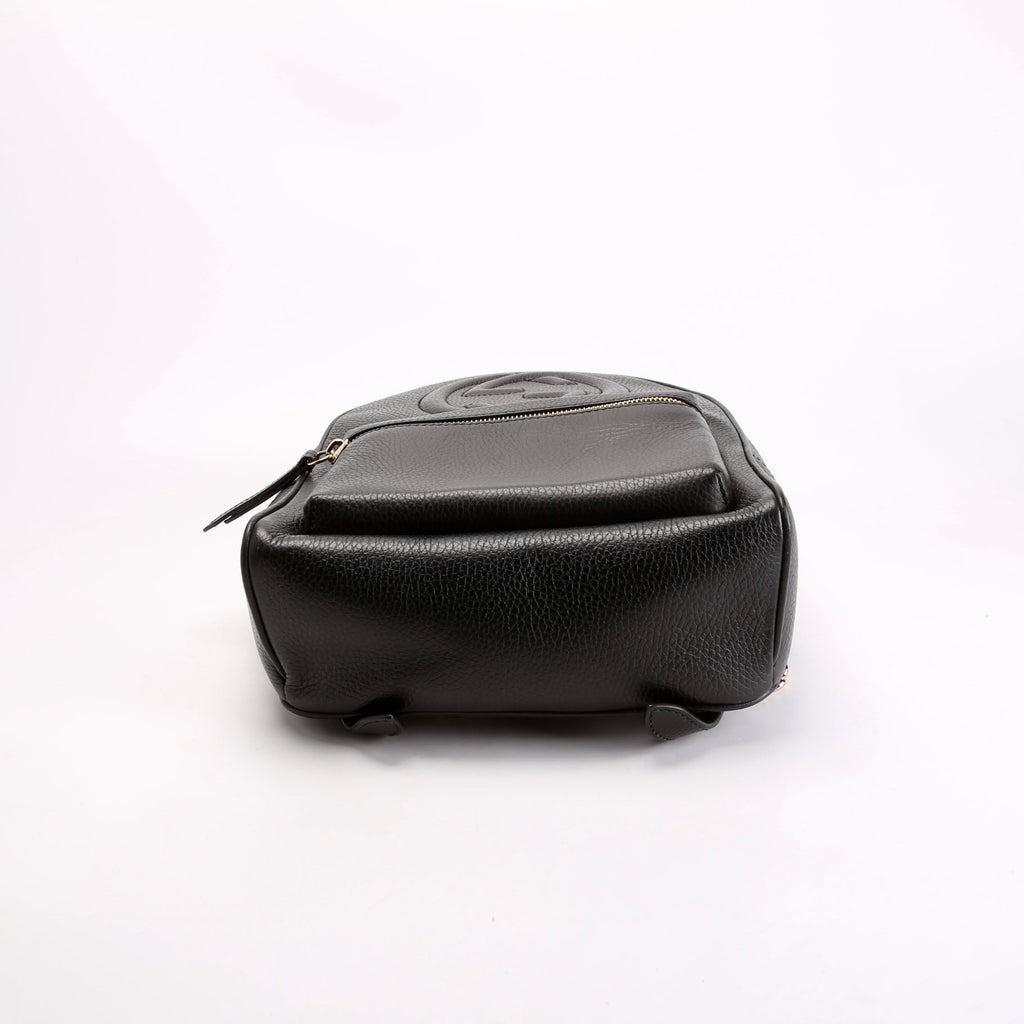 536192 Soho Leather Backpack Black