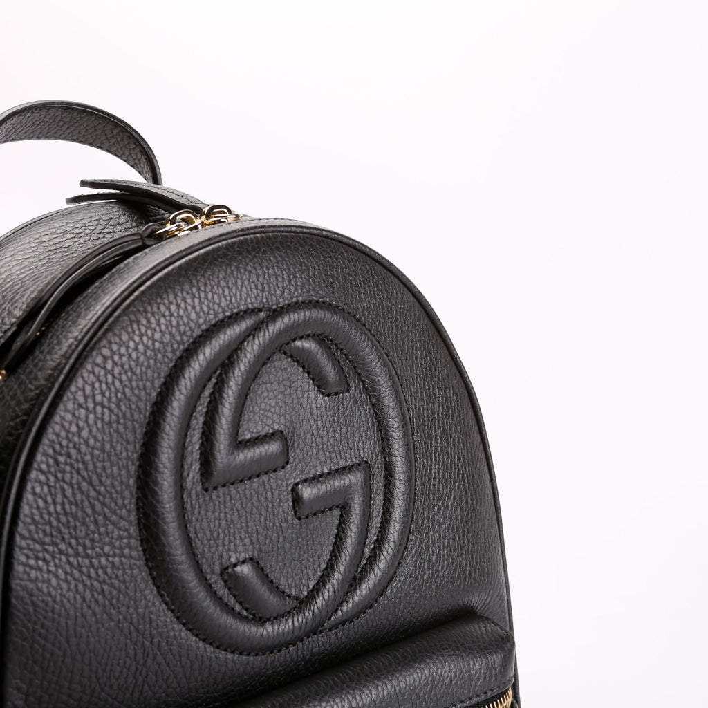 536192 Soho Leather Backpack Black