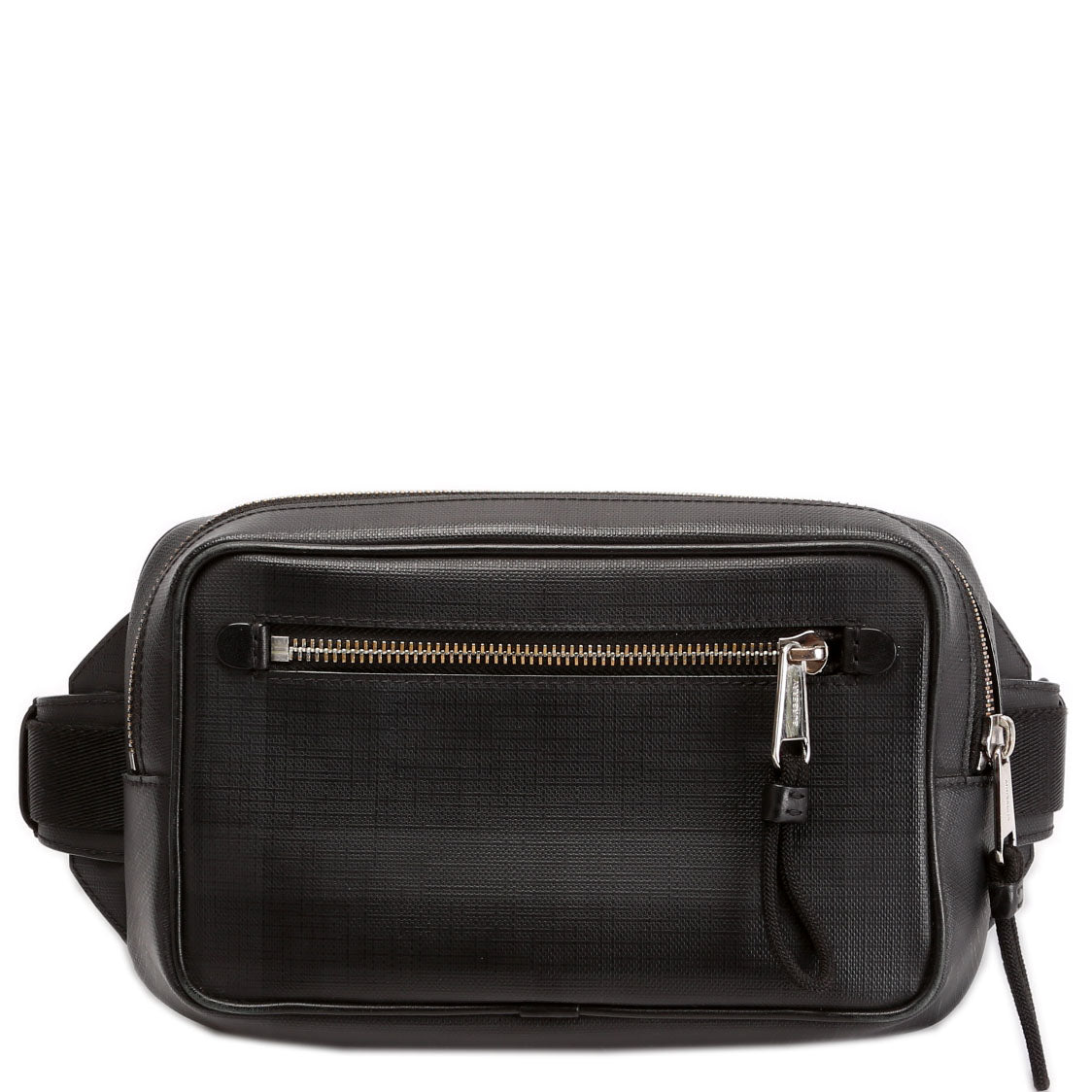 8017717 London Check Bumbag Black