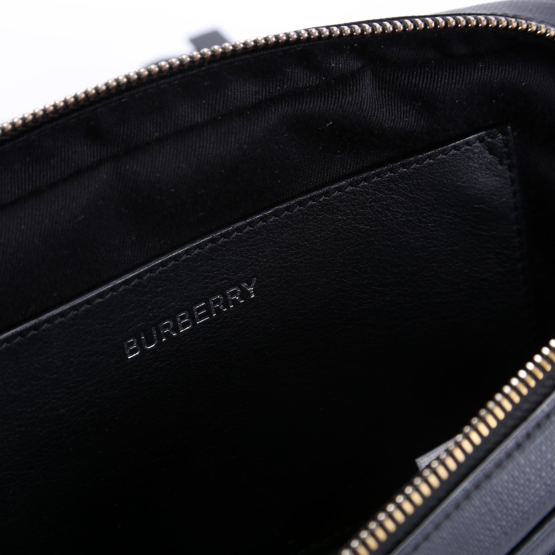 8017717 London Check Bumbag Black