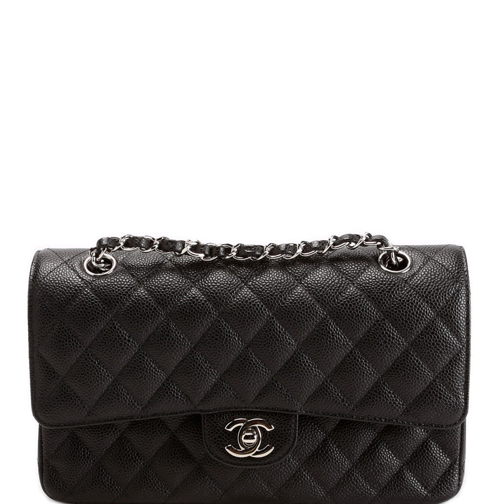 Classic Flap Medium Caviar 28M Black