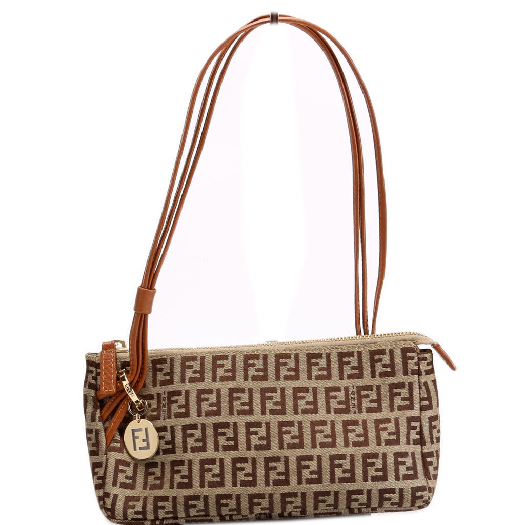 Zucchino Triple Strap Mini Pochette Brown/Beige