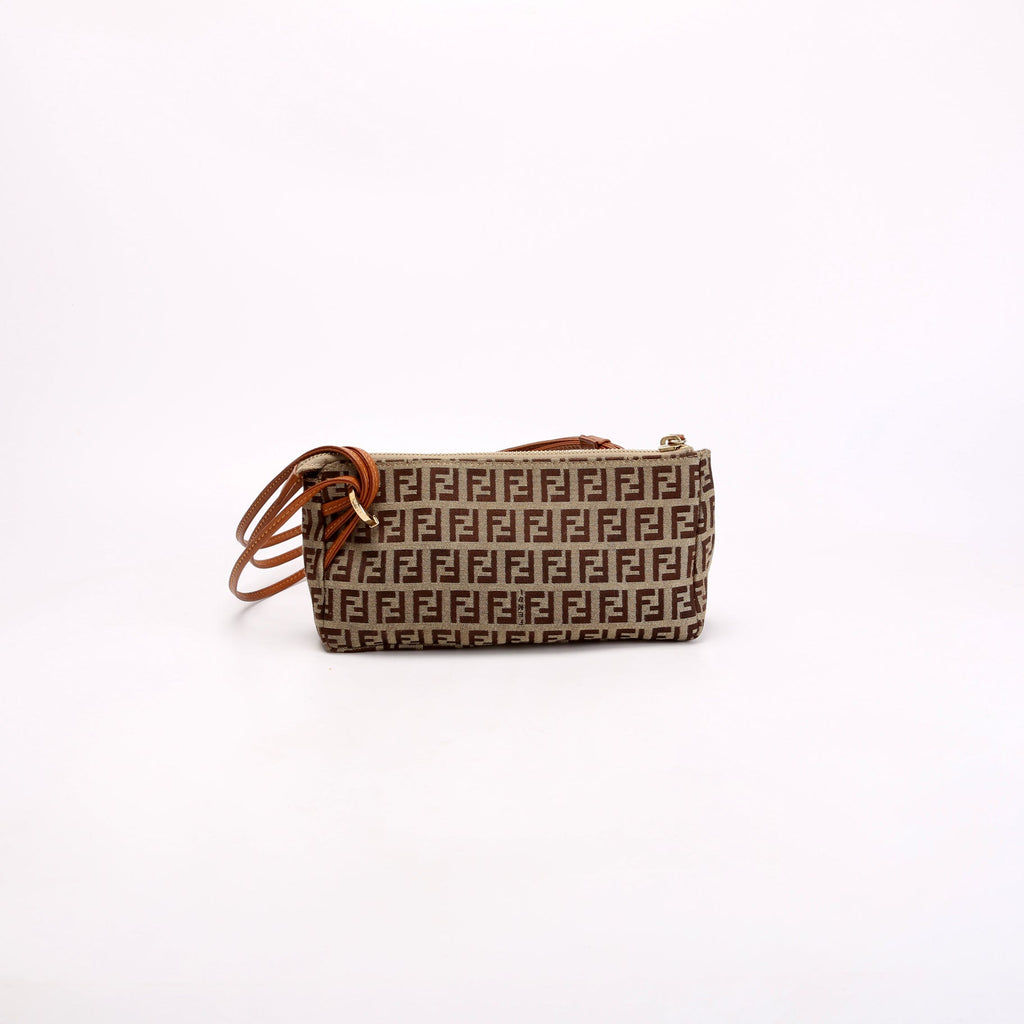 Zucchino Triple Strap Mini Pochette Brown/Beige