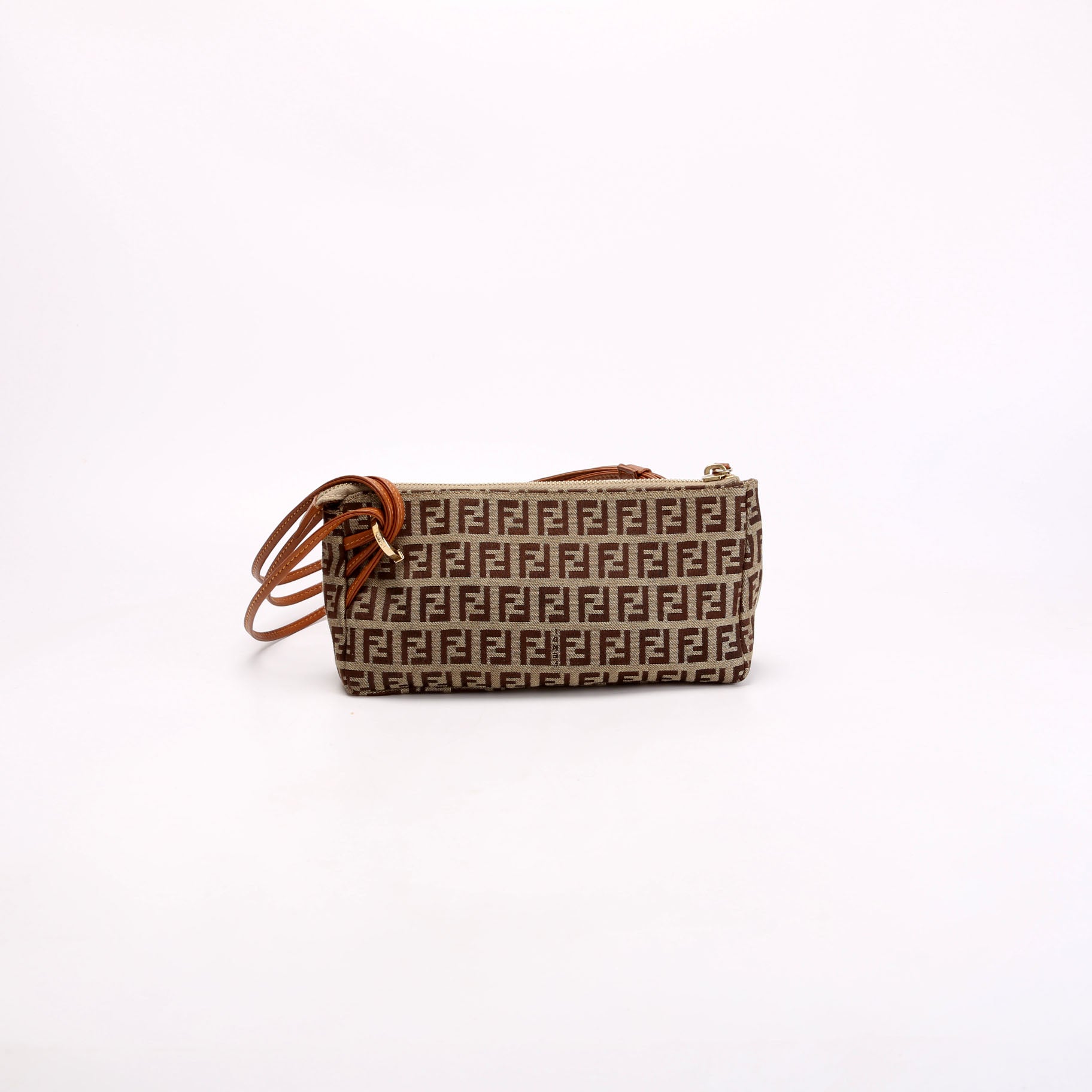 Zucchino Triple Strap Mini Pochette Brown/Beige