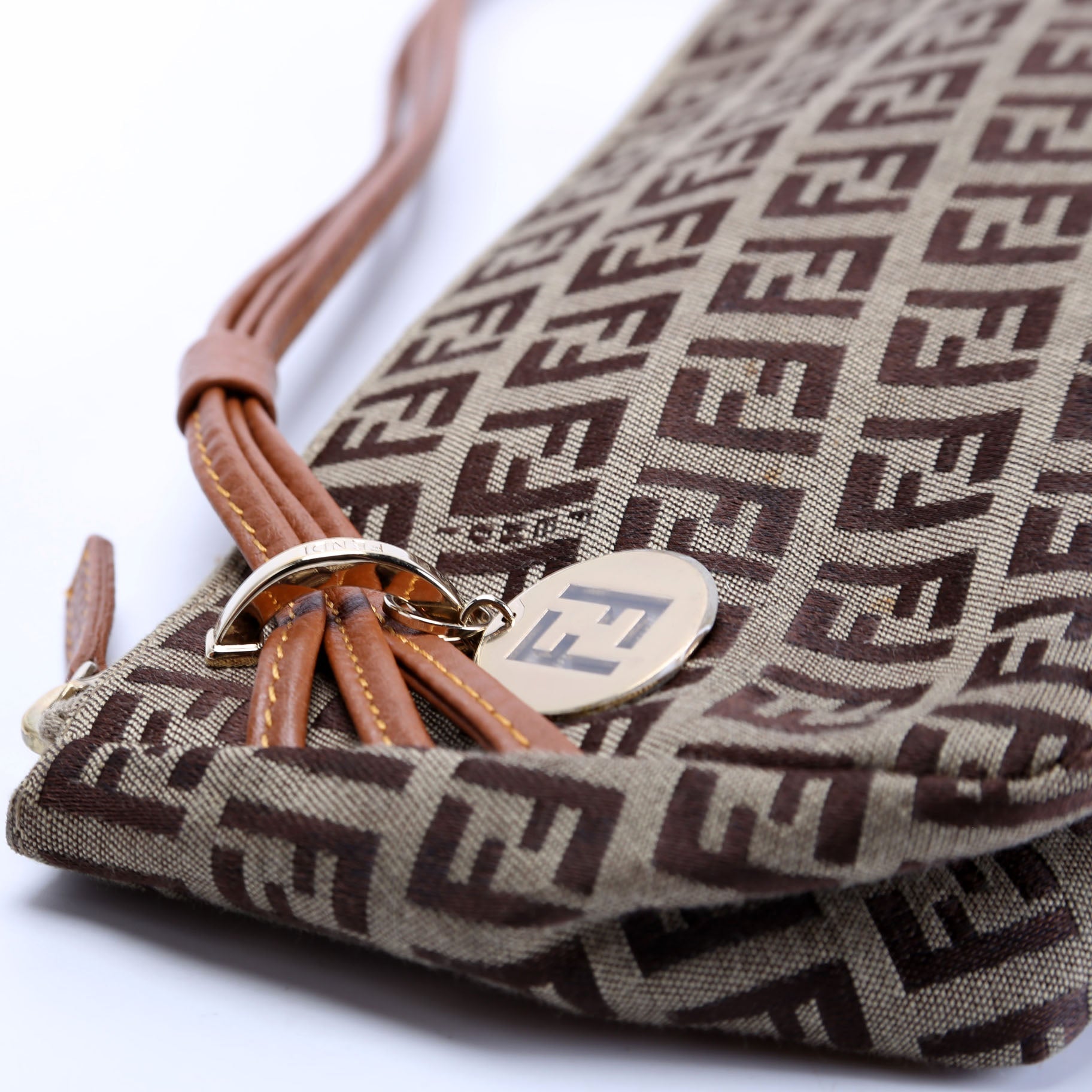 Zucchino Triple Strap Mini Pochette Brown/Beige