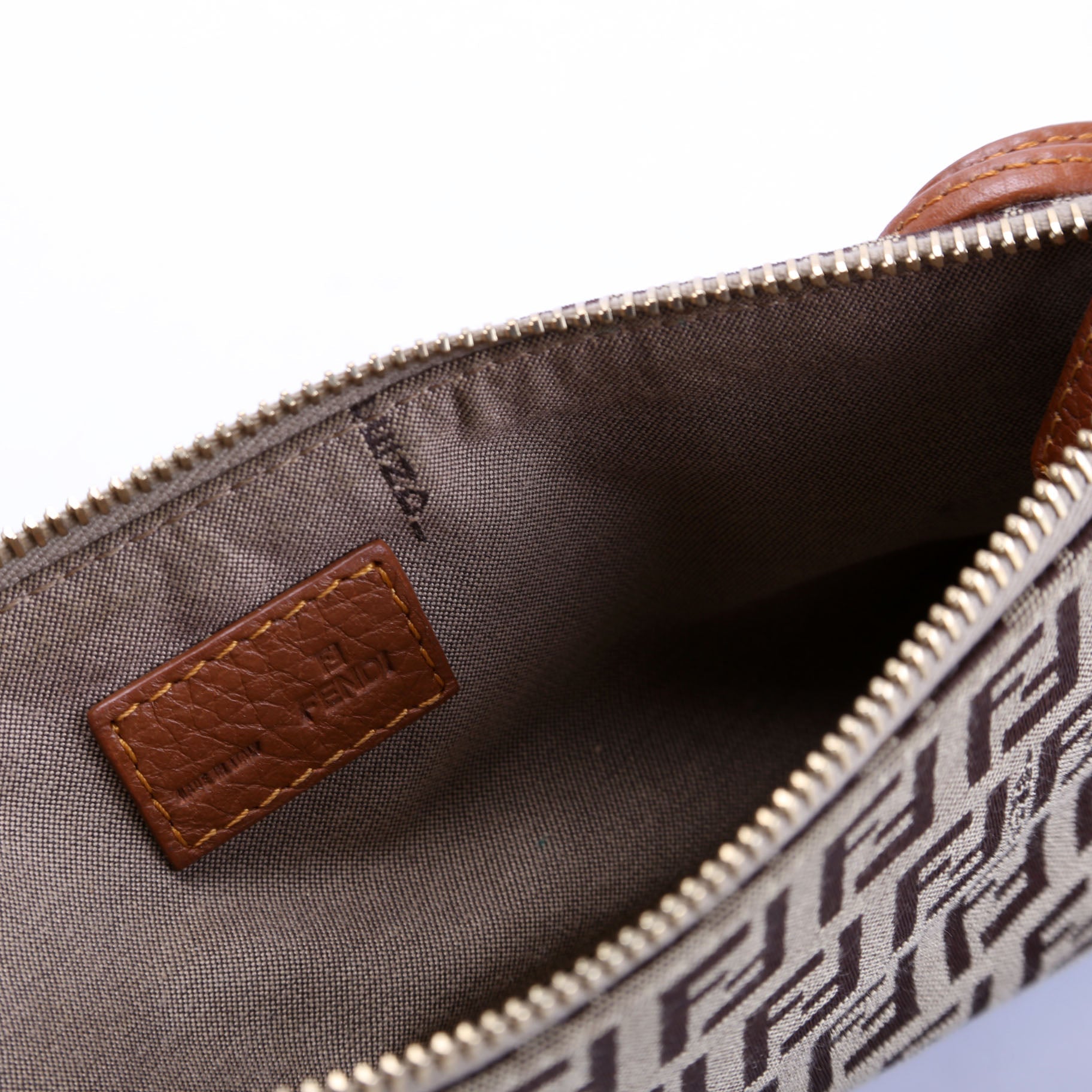 Zucchino Triple Strap Mini Pochette Brown/Beige