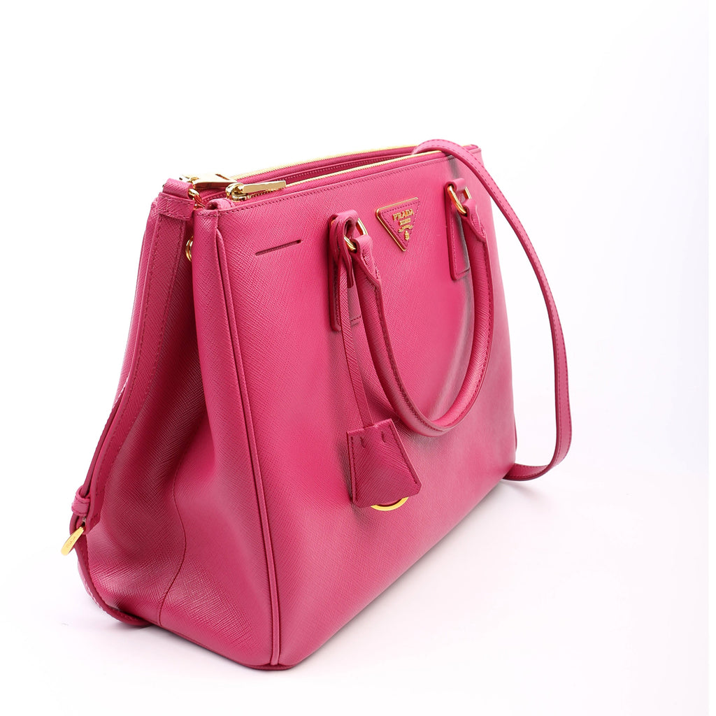 Saffiano Lux Medium Galleria Pink