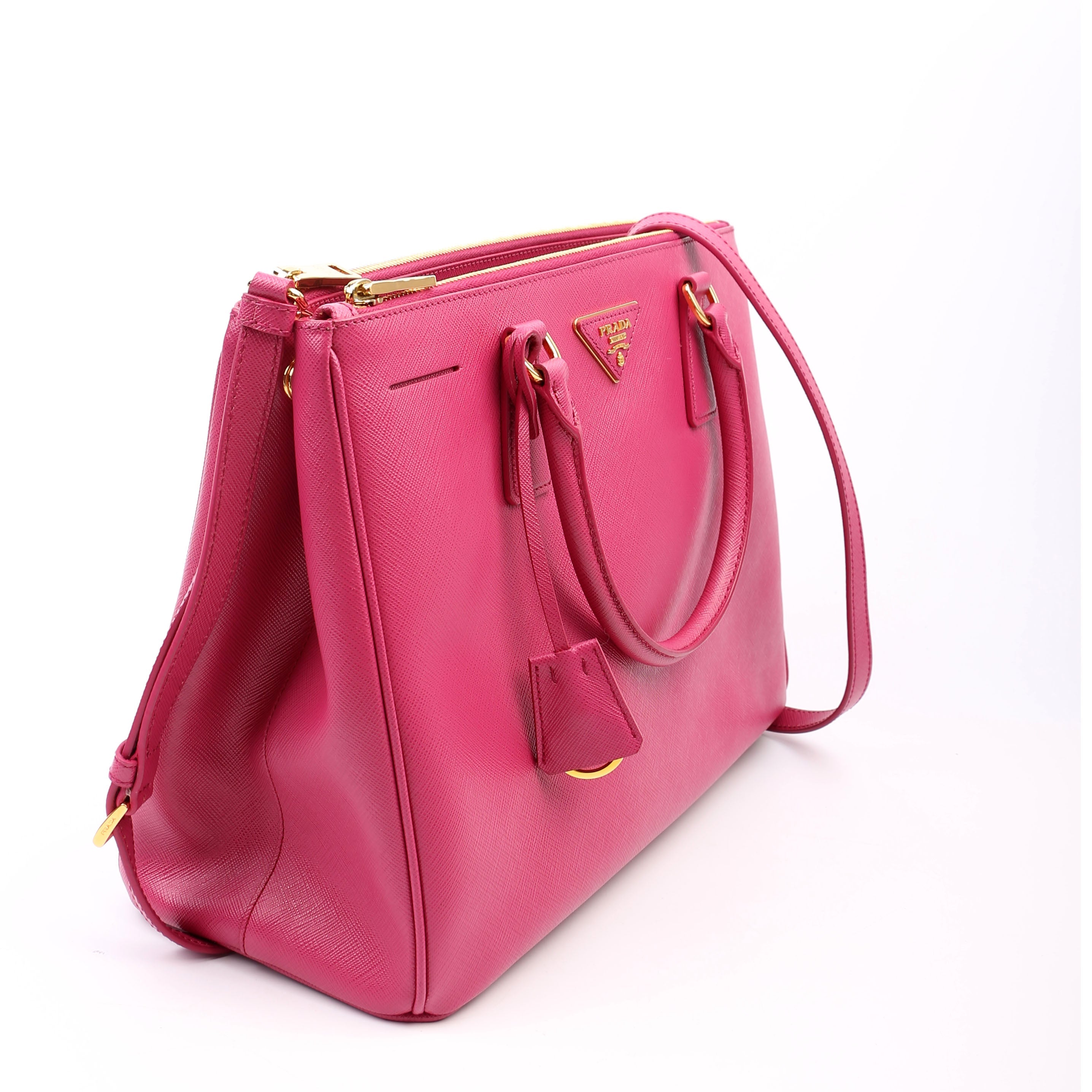 Saffiano Lux Medium Galleria Pink
