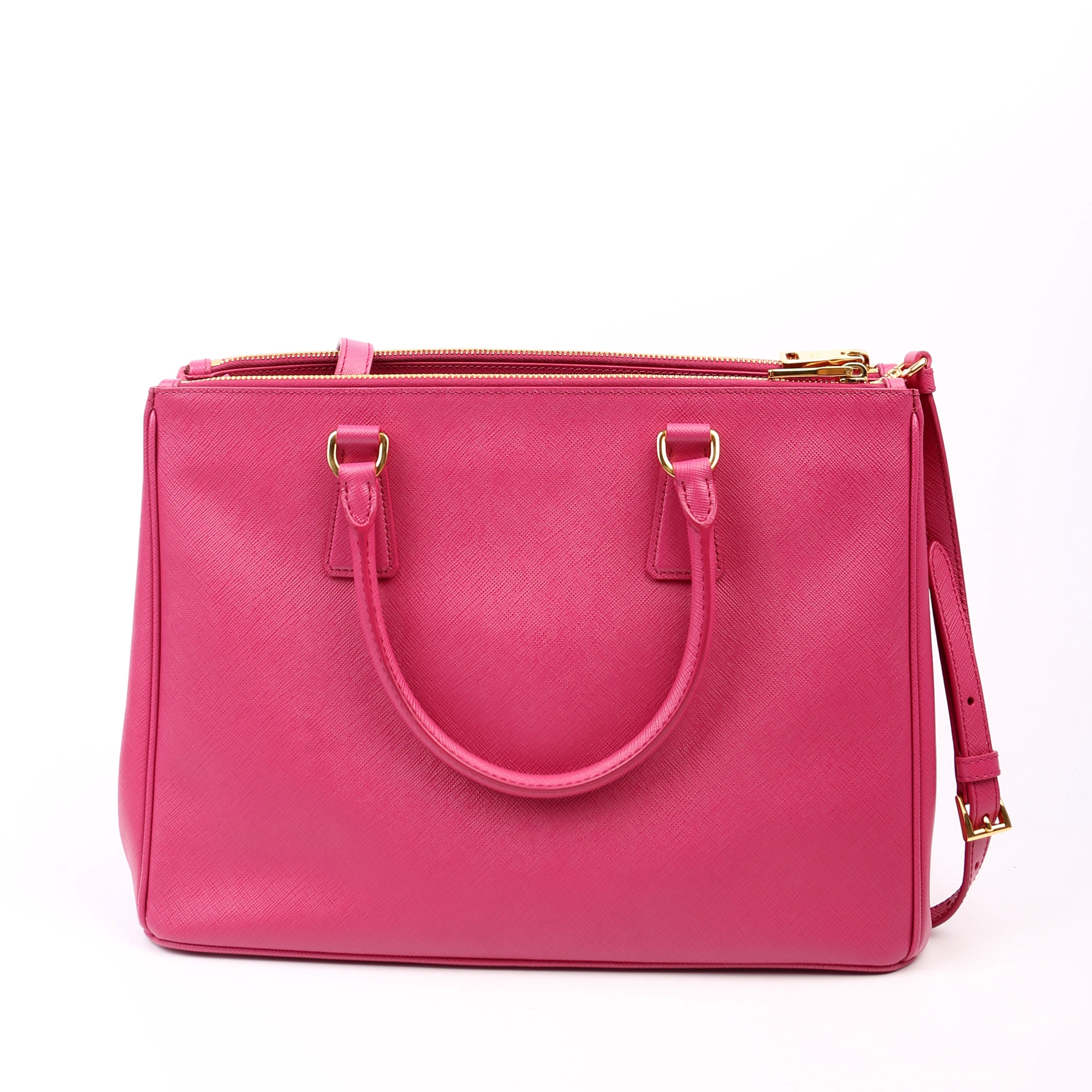 Saffiano Lux Medium Galleria Pink