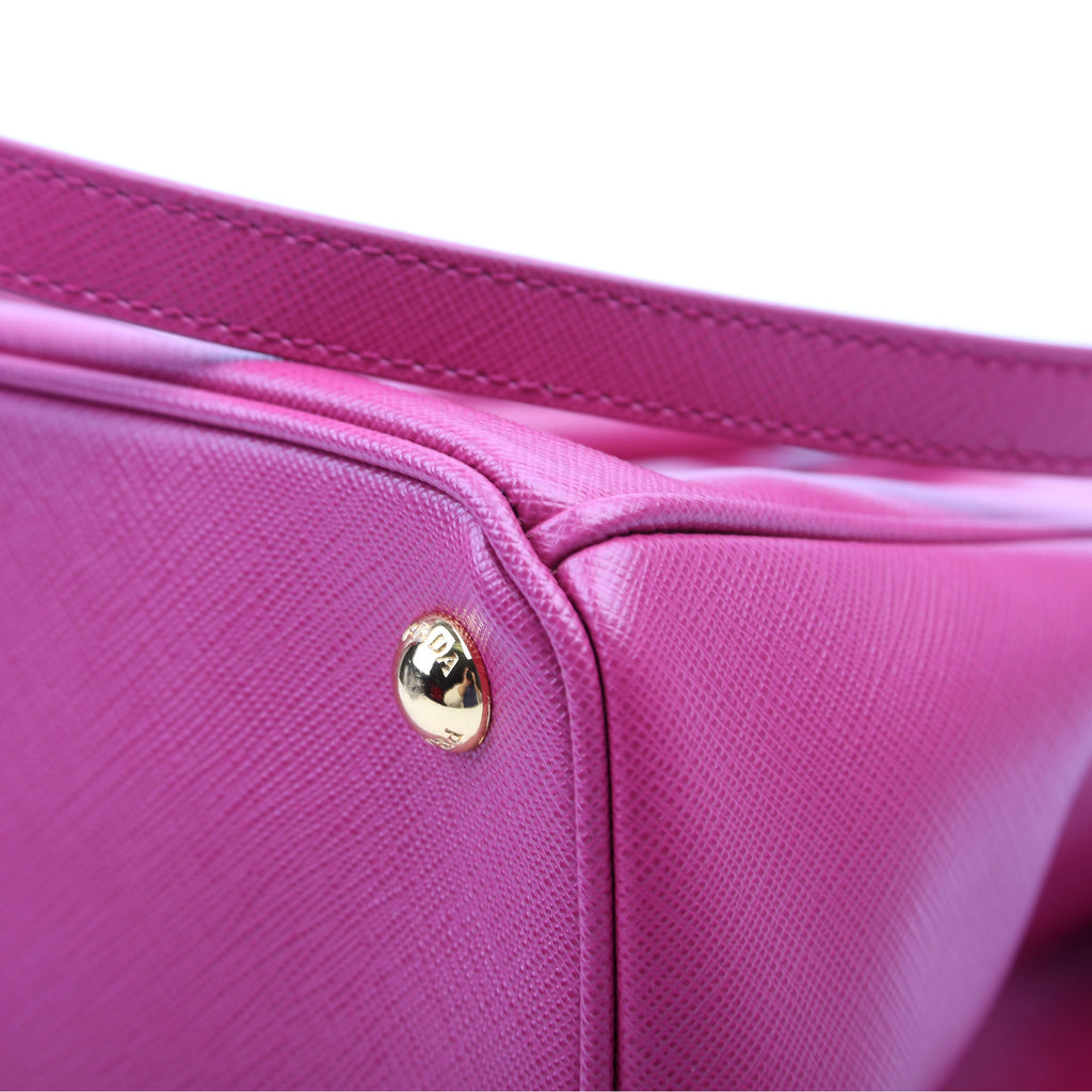 Saffiano Lux Medium Galleria Pink