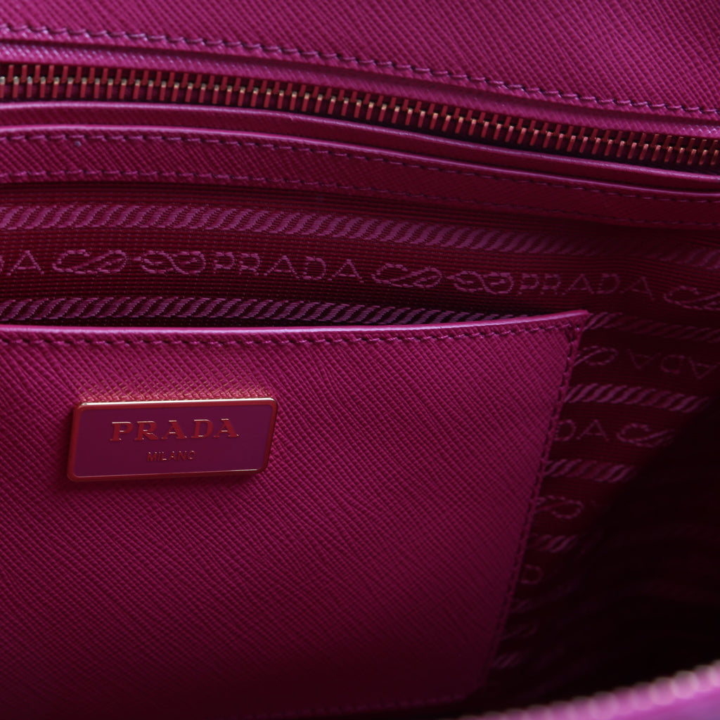 Saffiano Lux Medium Galleria Pink