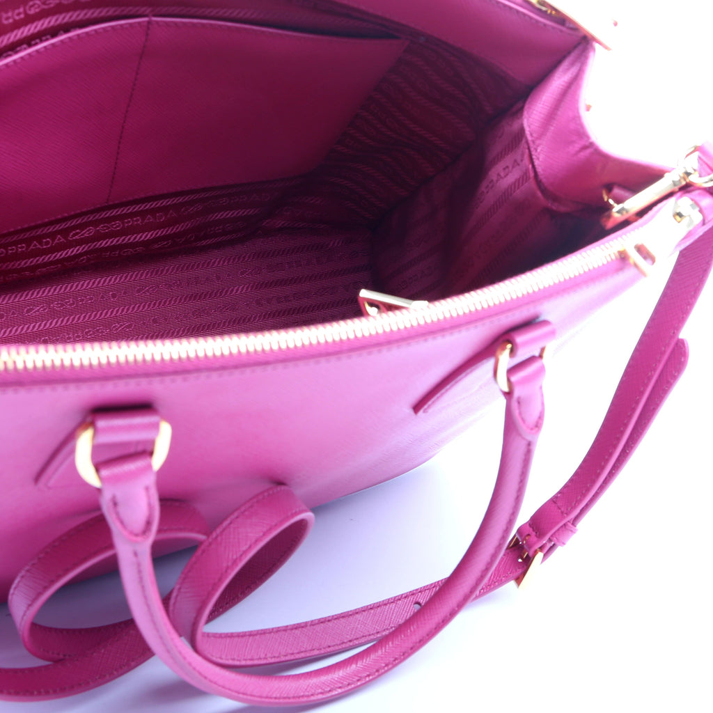 Saffiano Lux Medium Galleria Pink