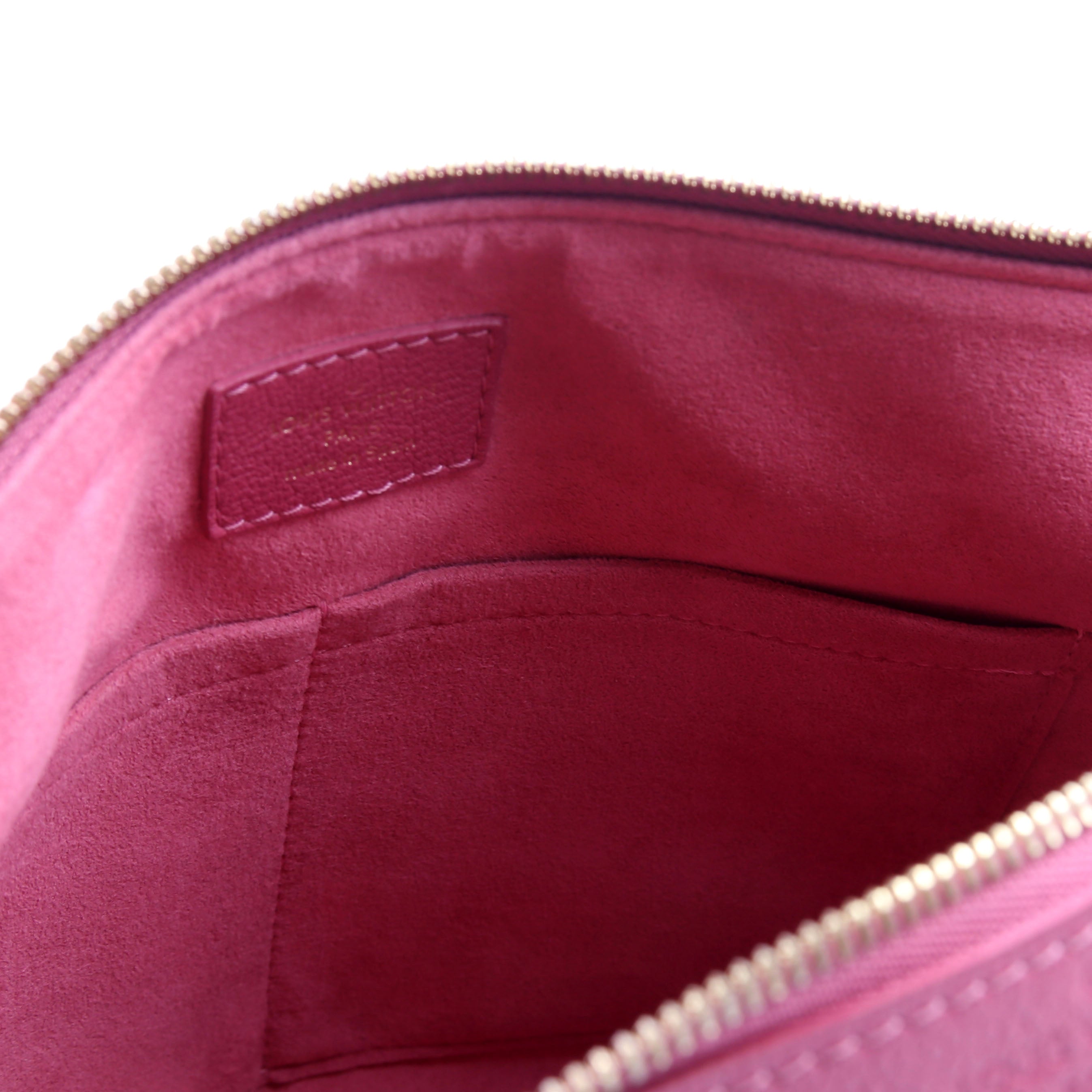 Pallas Tote Monogram Leather Side Mauve