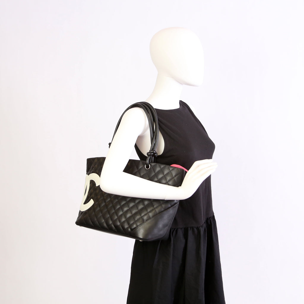 Cambon Ligne Large Tote Black