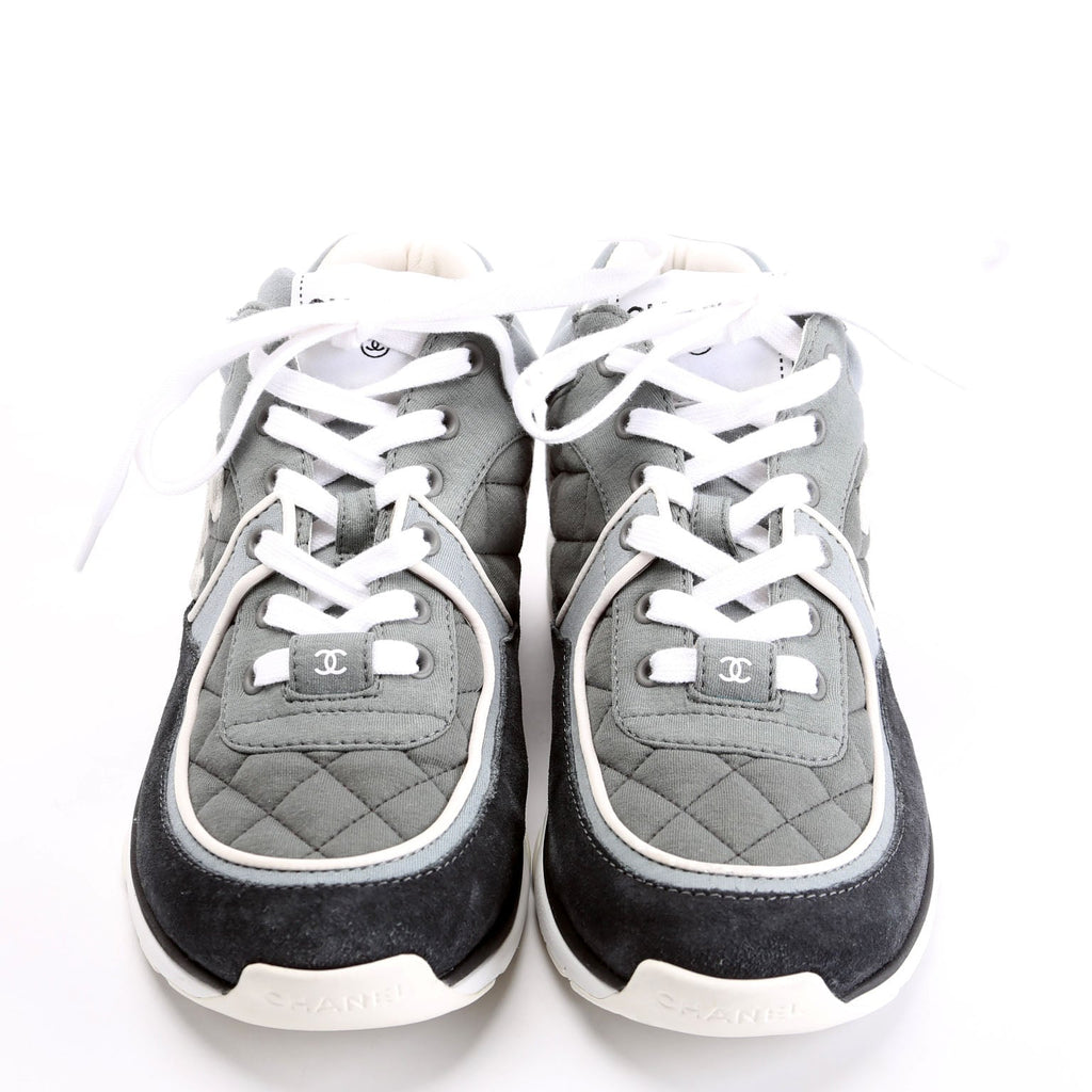 CC Suede Trainers Size 38 Black/Grey