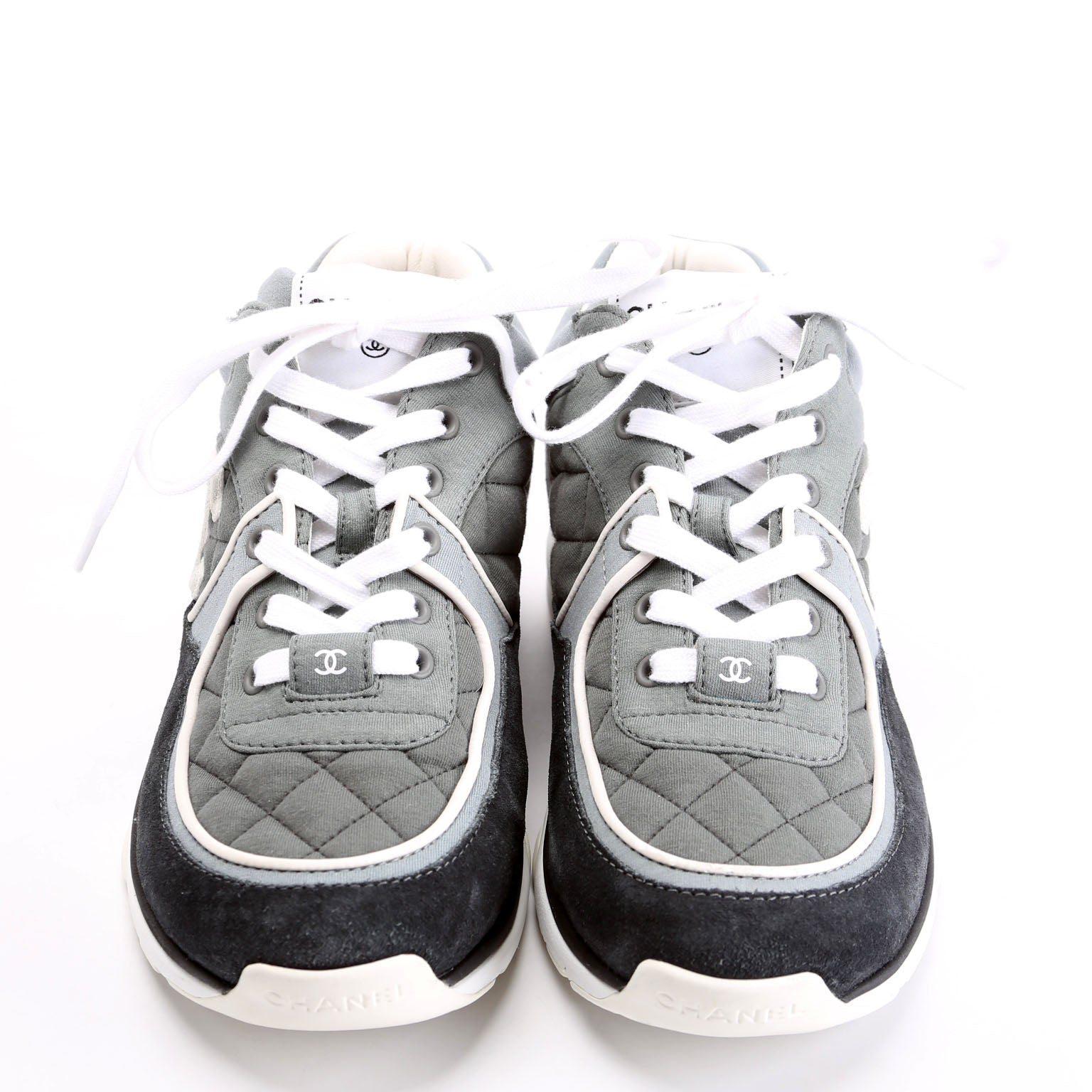 CC Suede Trainers Size 38 Black/Grey