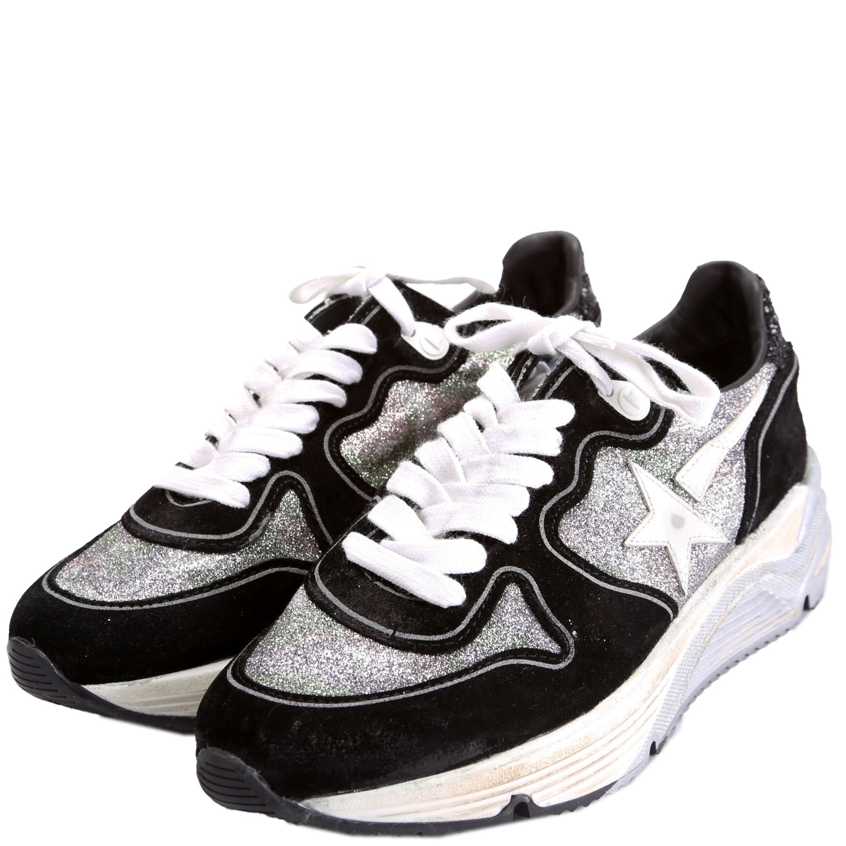 Dad Star Sneakers Size 38 Black/Silver