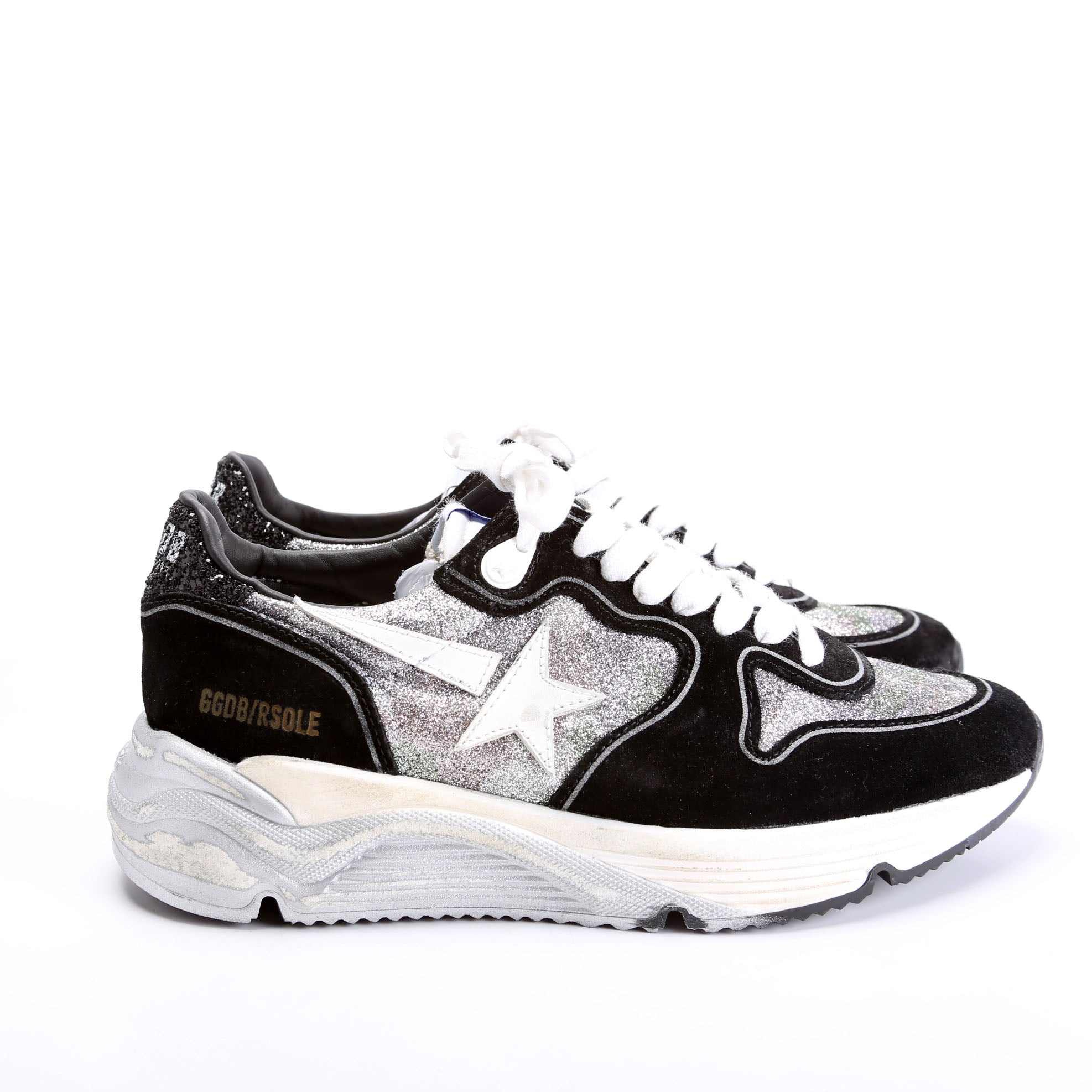 Dad Star Sneakers Size 38 Black/Silver