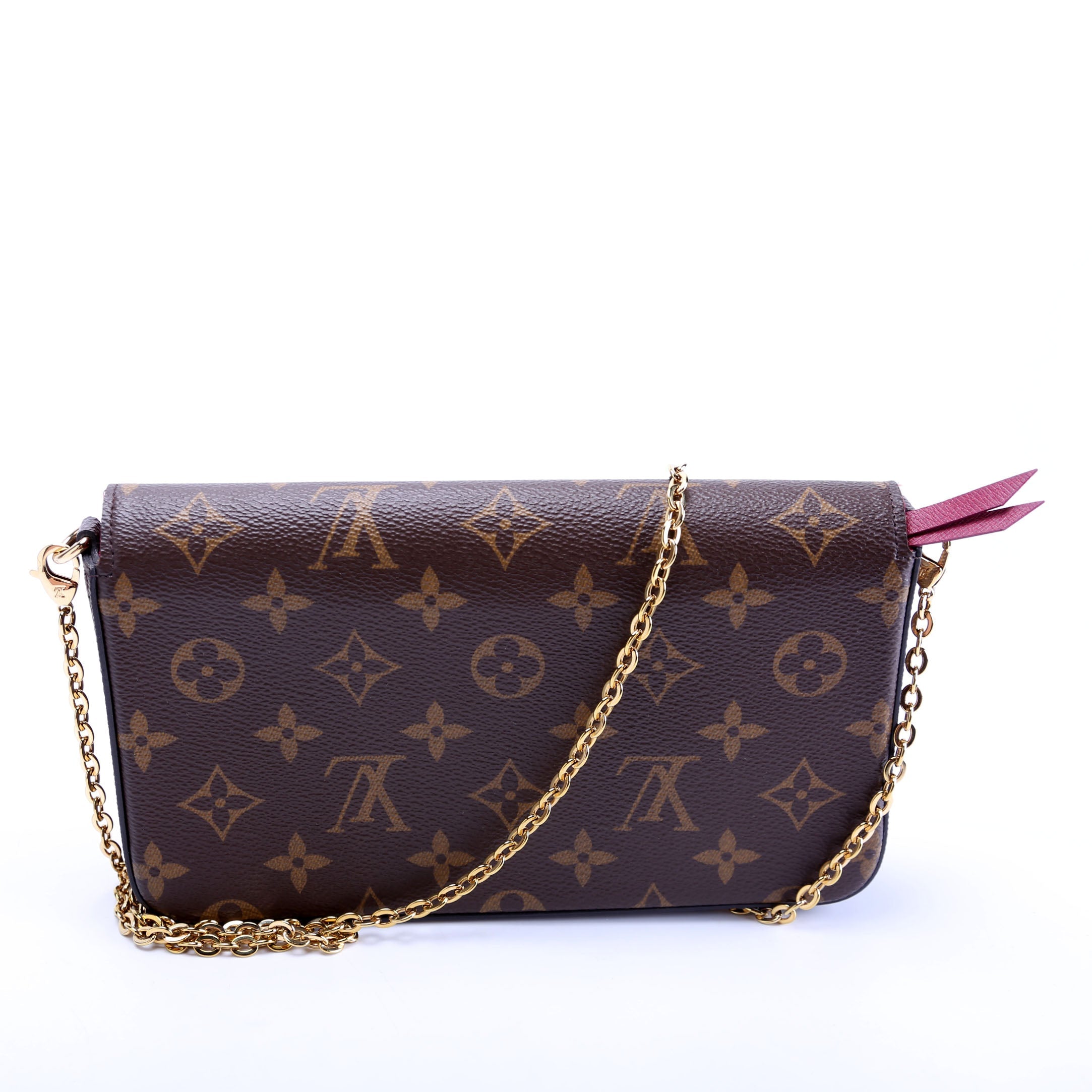 POchette Felicie Monogram Brown/Berry