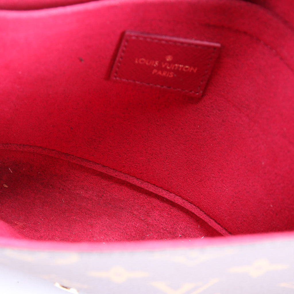 POchette Felicie Monogram Brown/Berry
