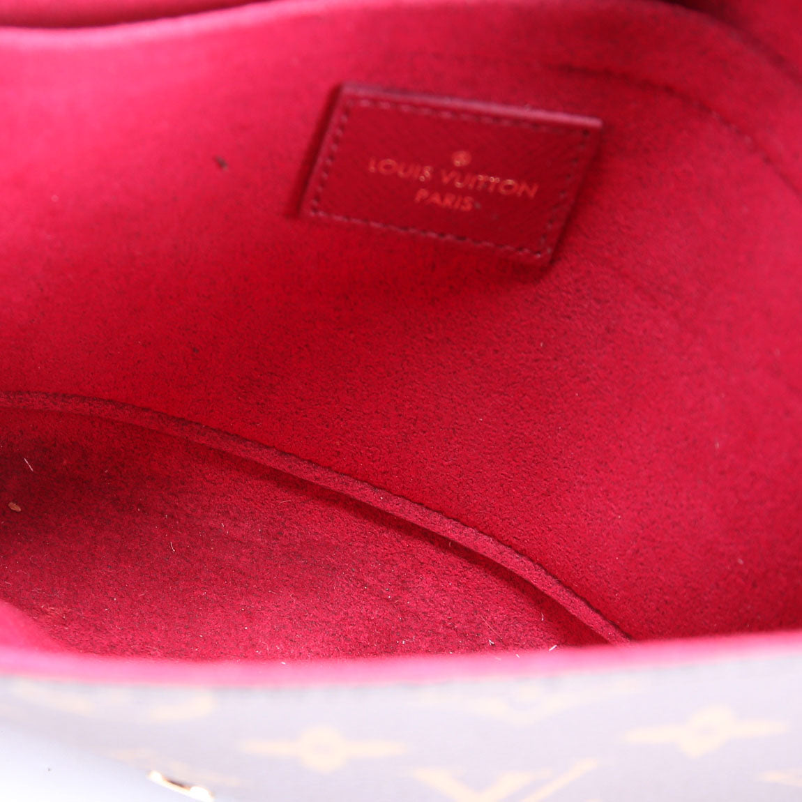 POchette Felicie Monogram Brown/Berry