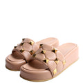Roman Stud Platform sandals Size 38 Beige/Gold