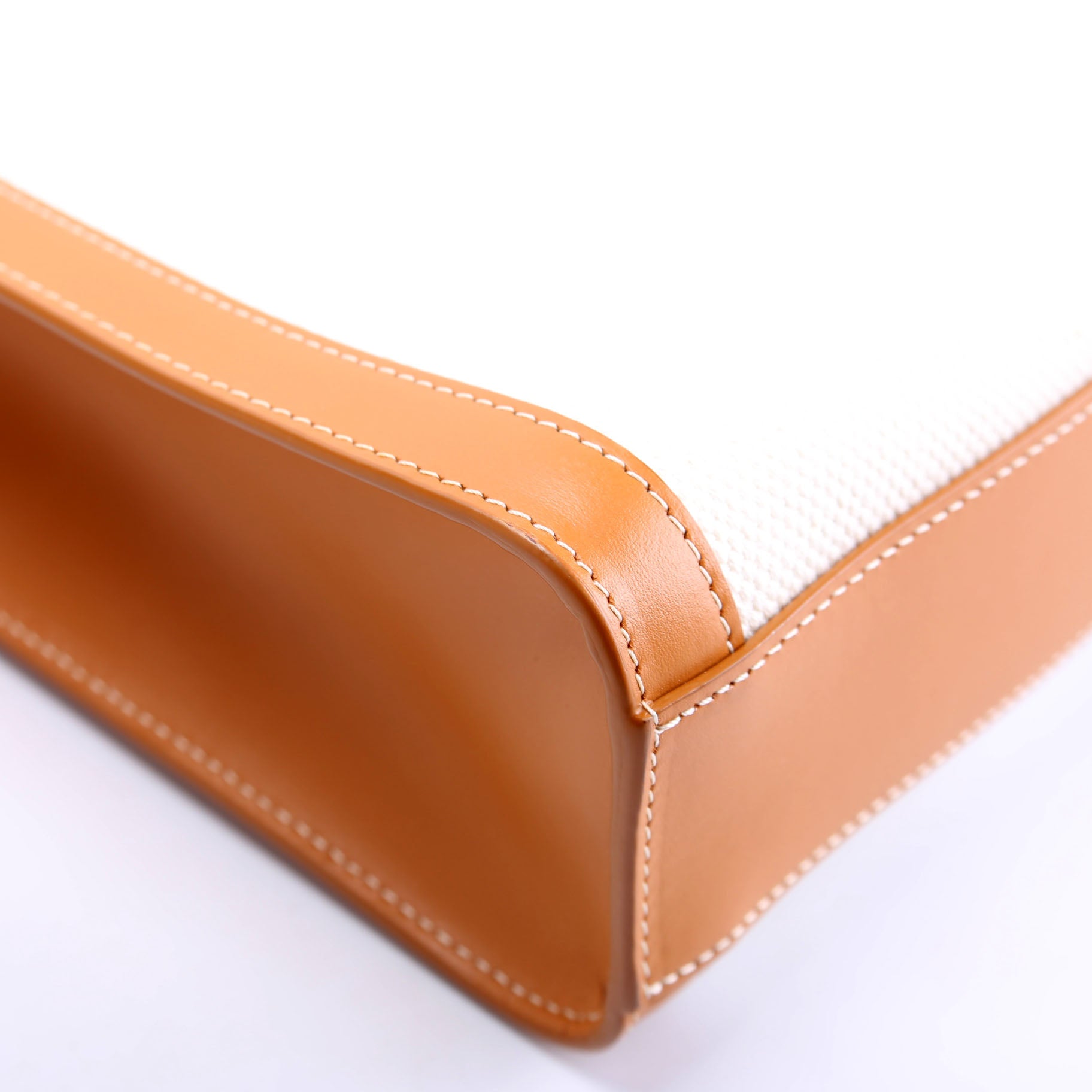 Cabas Vertical Small Canvas Tan