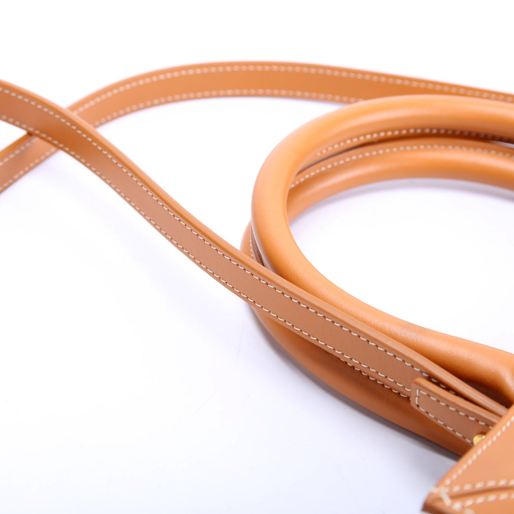 Cabas Vertical Small Canvas Tan