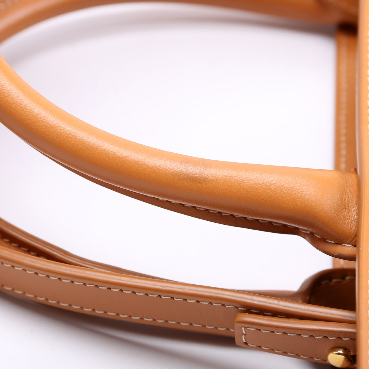 Cabas Vertical Small Canvas Tan