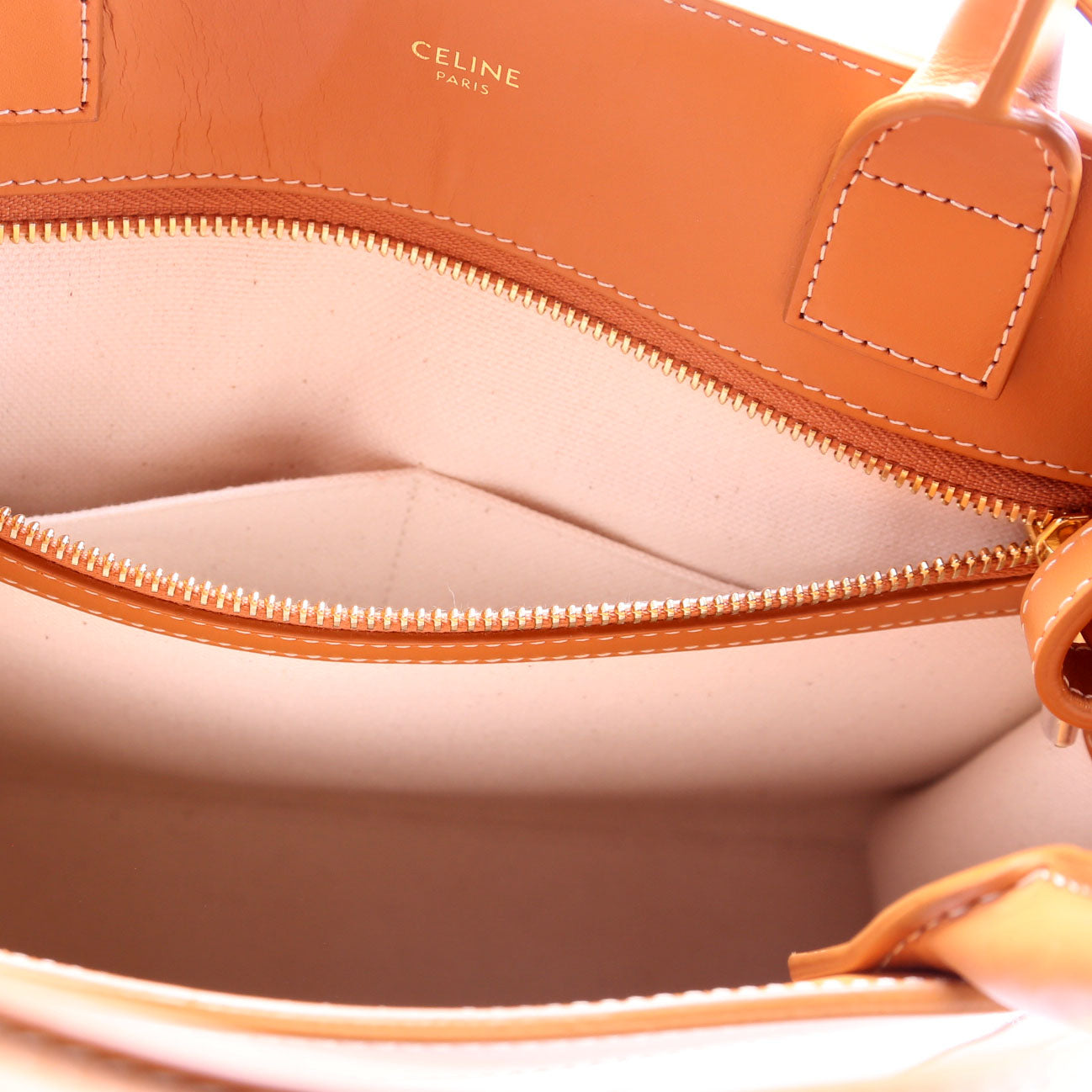 Cabas Vertical Small Canvas Tan